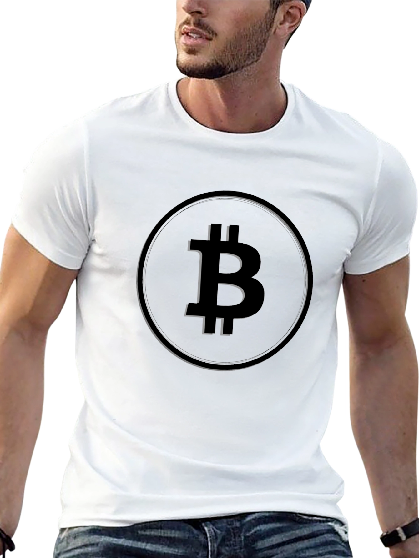 Bitcoin Symbol Black T-Shirt