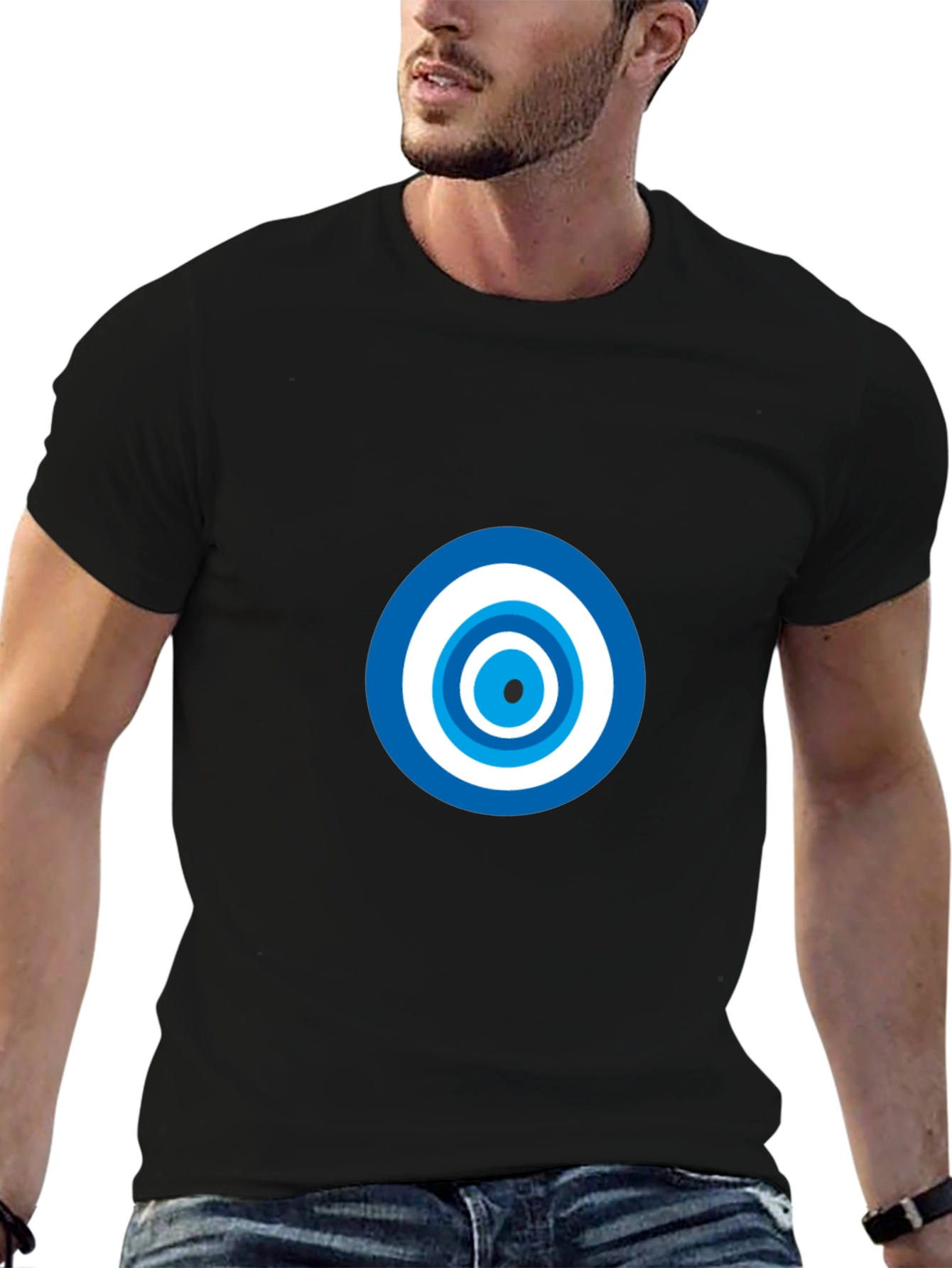 Evil Eye Graphic Black T-Shirt