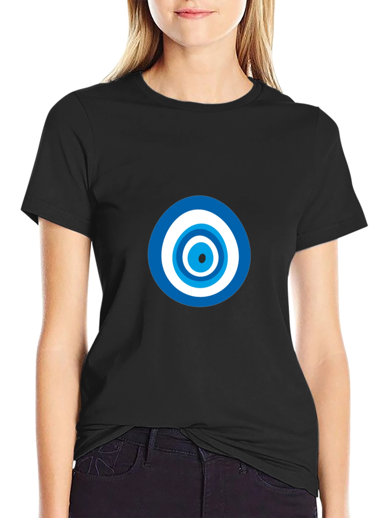 Evil Eye Graphic Black T-Shirt