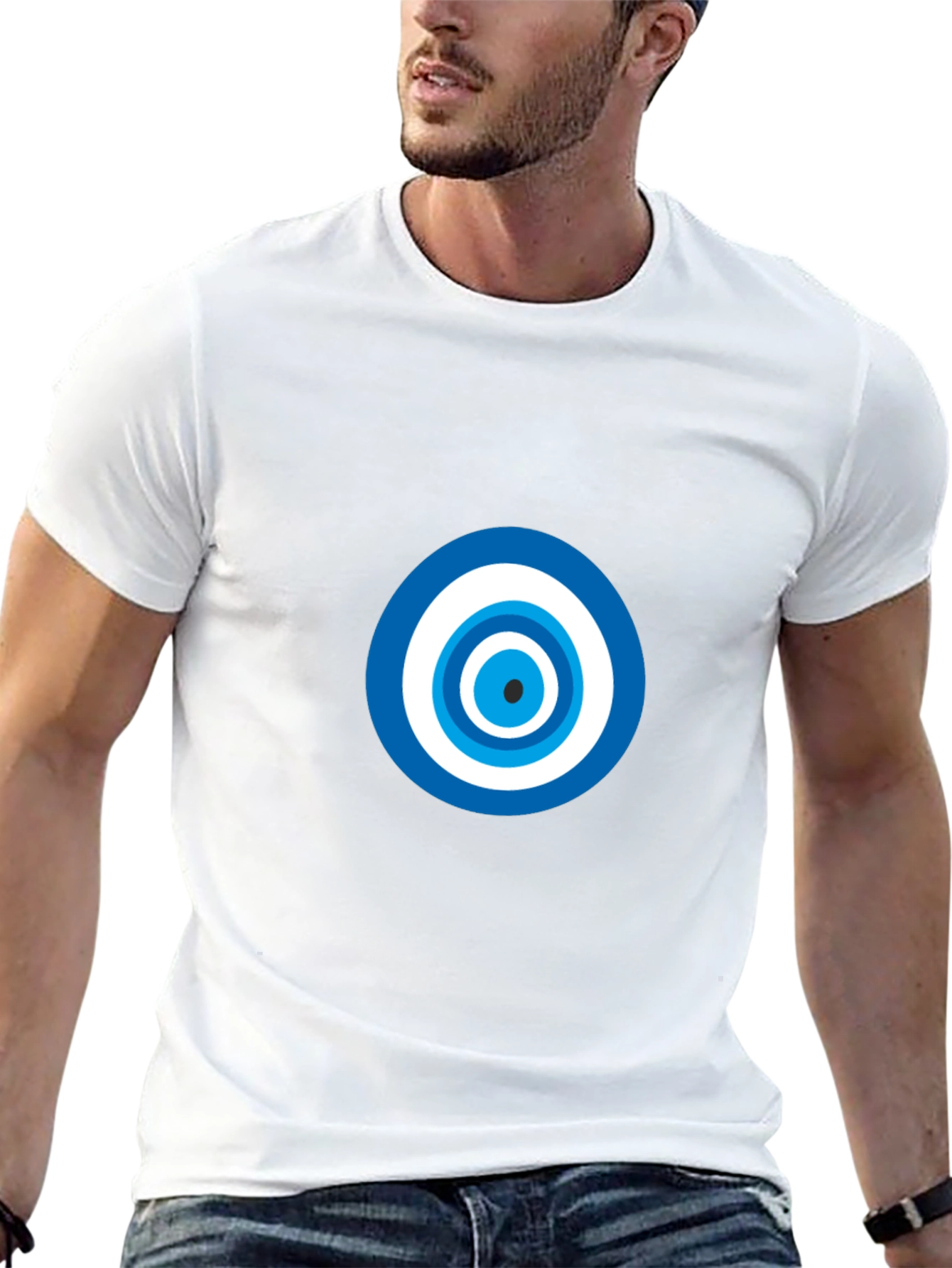 Evil Eye Graphic Black T-Shirt