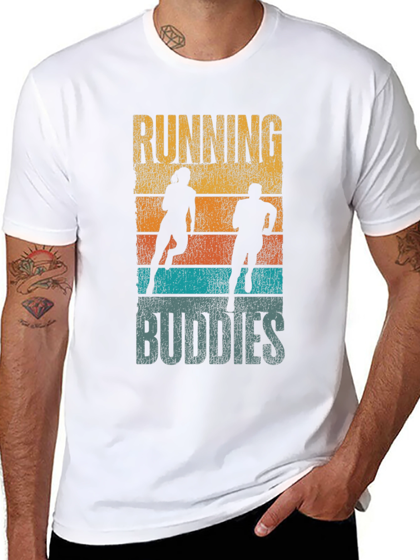 Running Buddies Graphic Tee - Athletic Casual