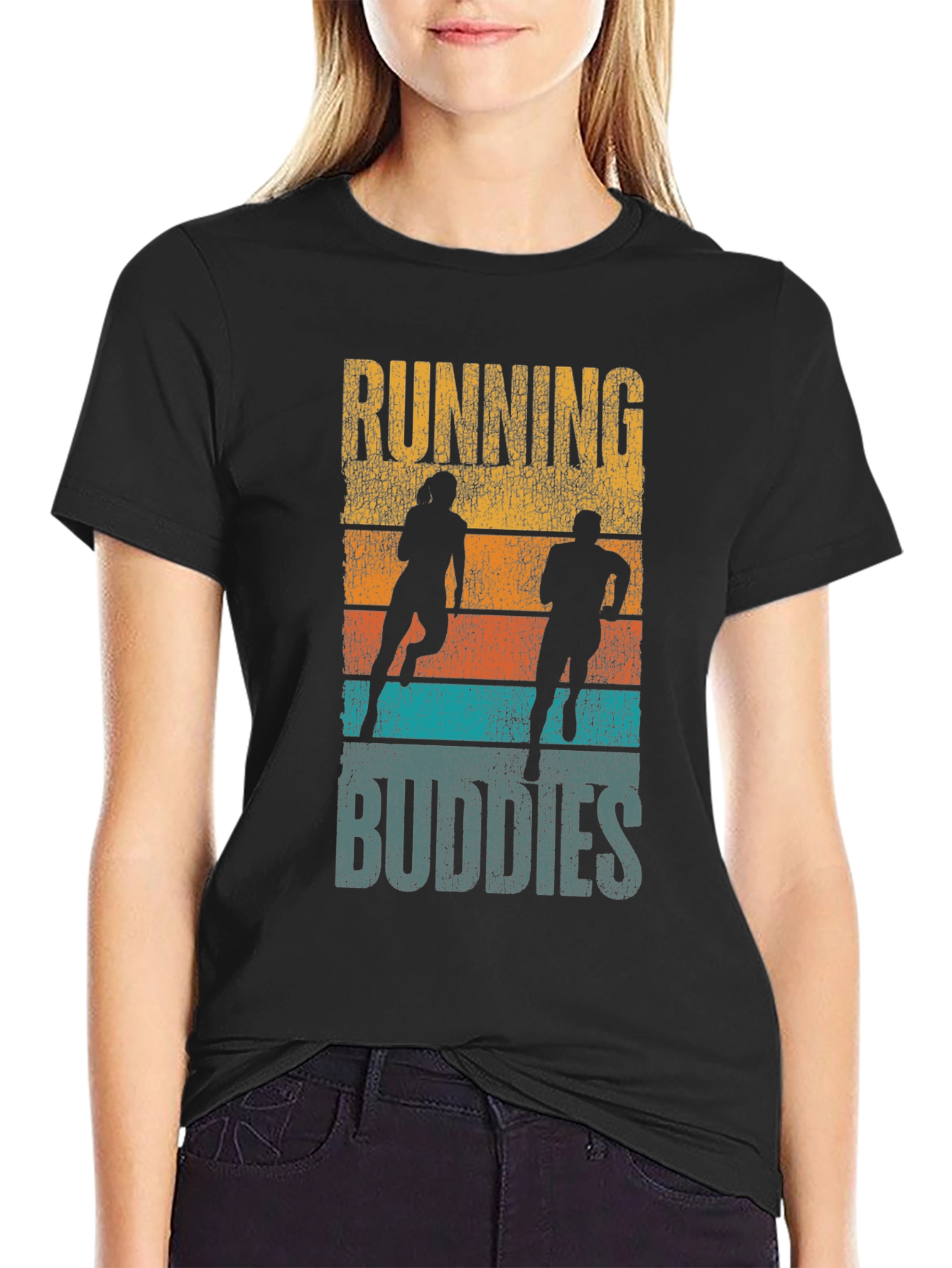 Running Buddies Graphic Tee - Athletic Casual
