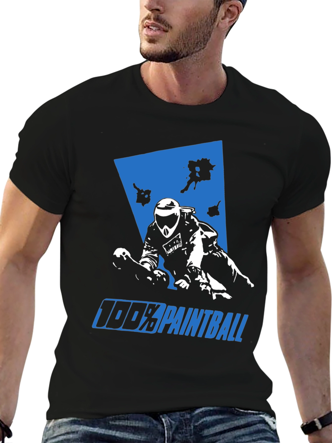 100% Paintball Graphic Tee - Black
