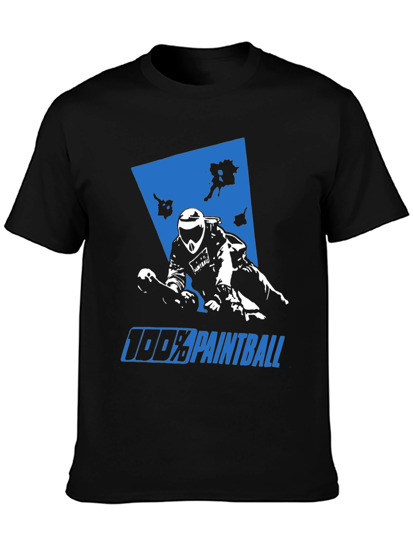 100% Paintball Graphic Tee - Black