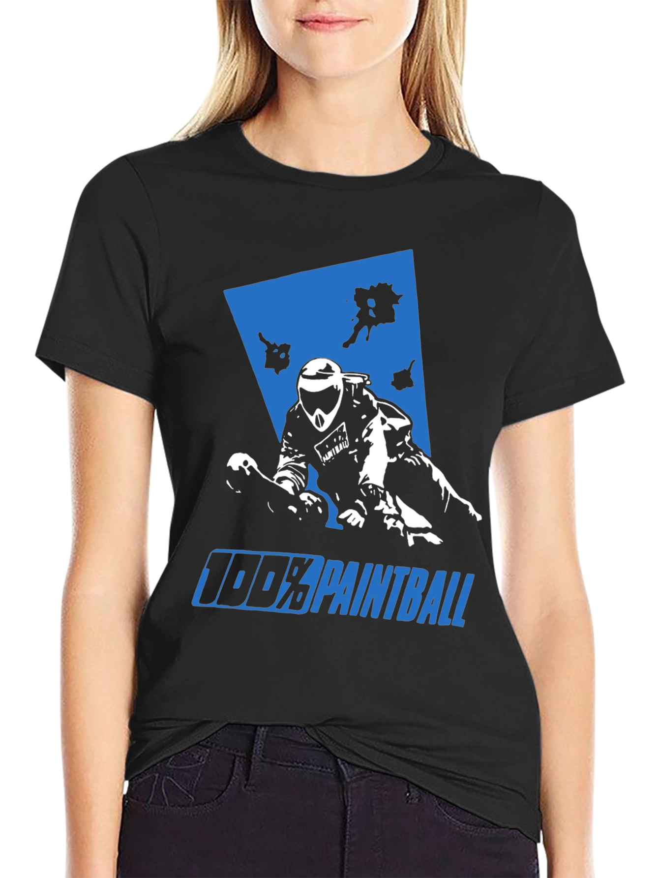 100% Paintball Graphic Tee - Black
