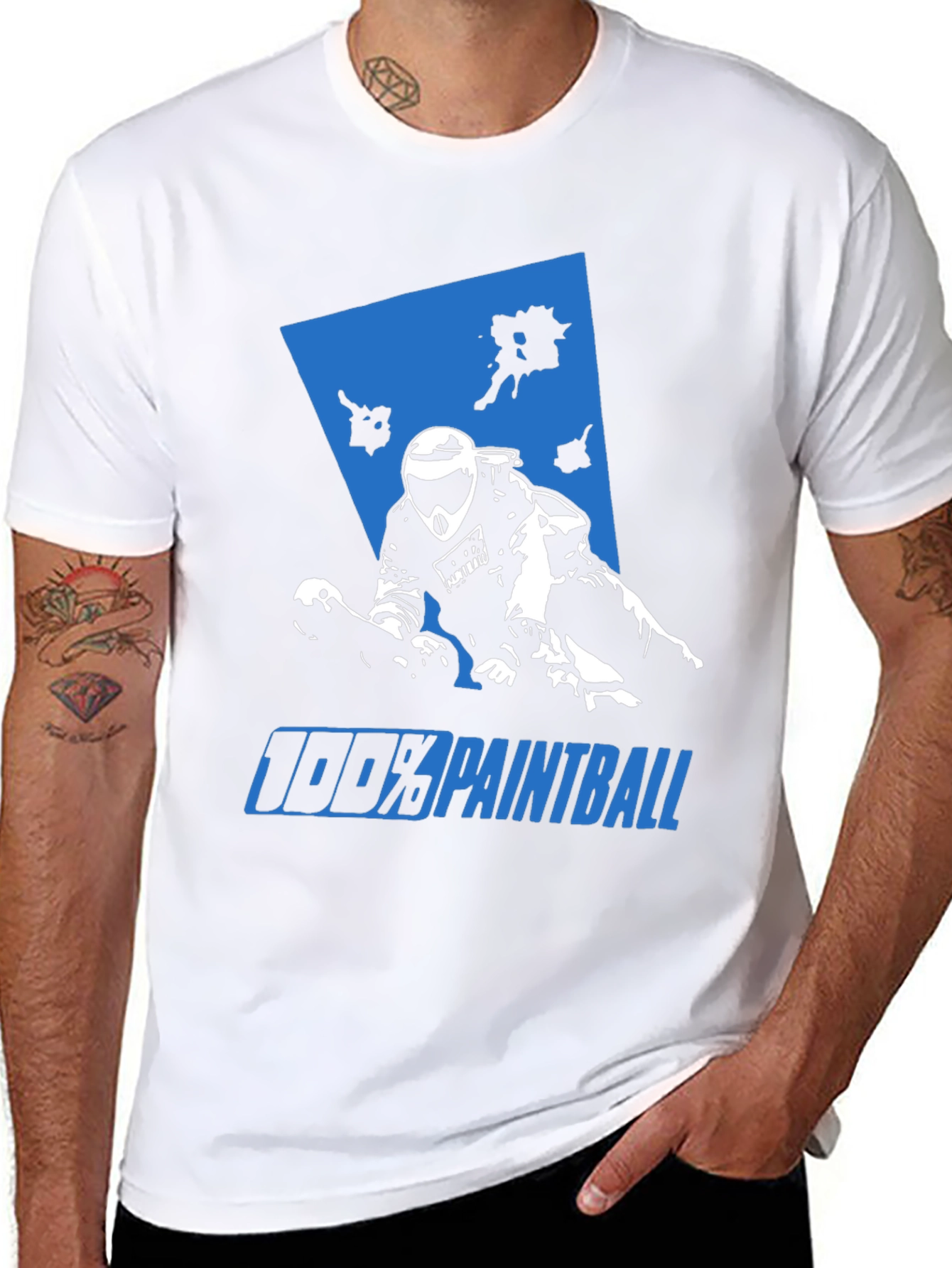 100% Paintball Graphic Tee - Black
