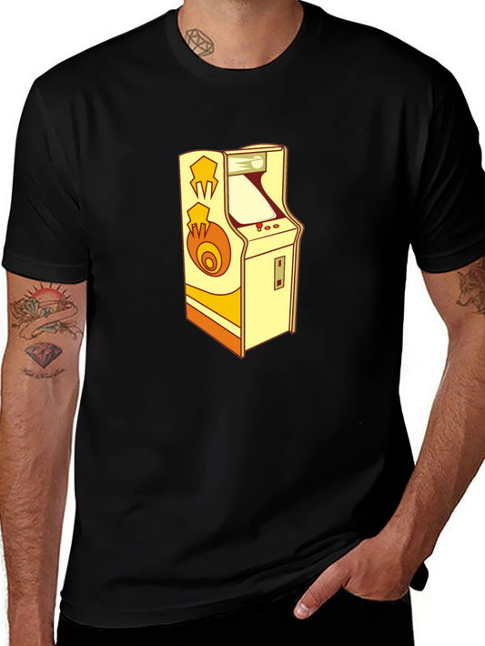 Retro Arcade Game Black T-Shirt - Classic Gamer Style