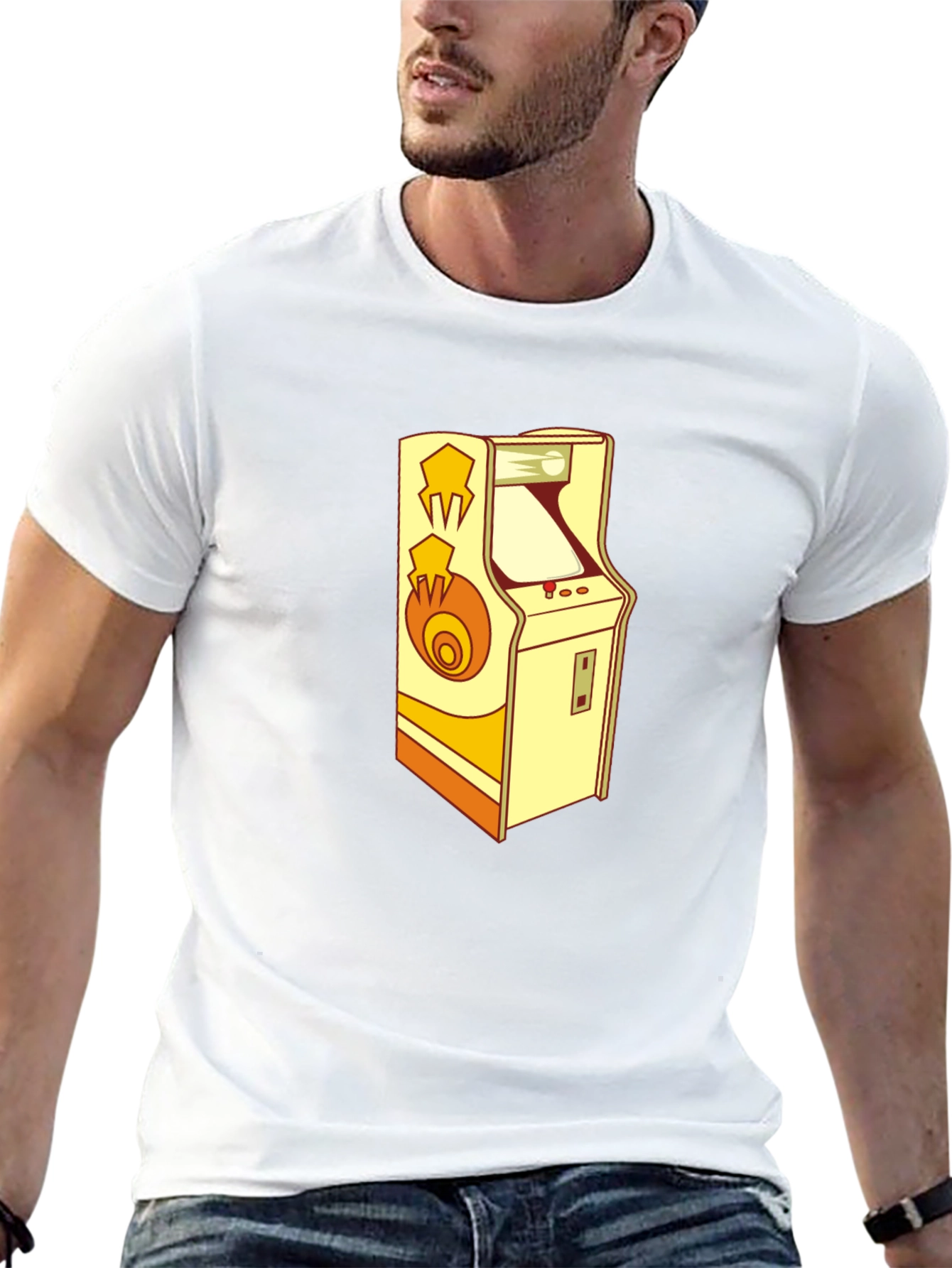 Retro Arcade Game Black T-Shirt - Classic Gamer Style