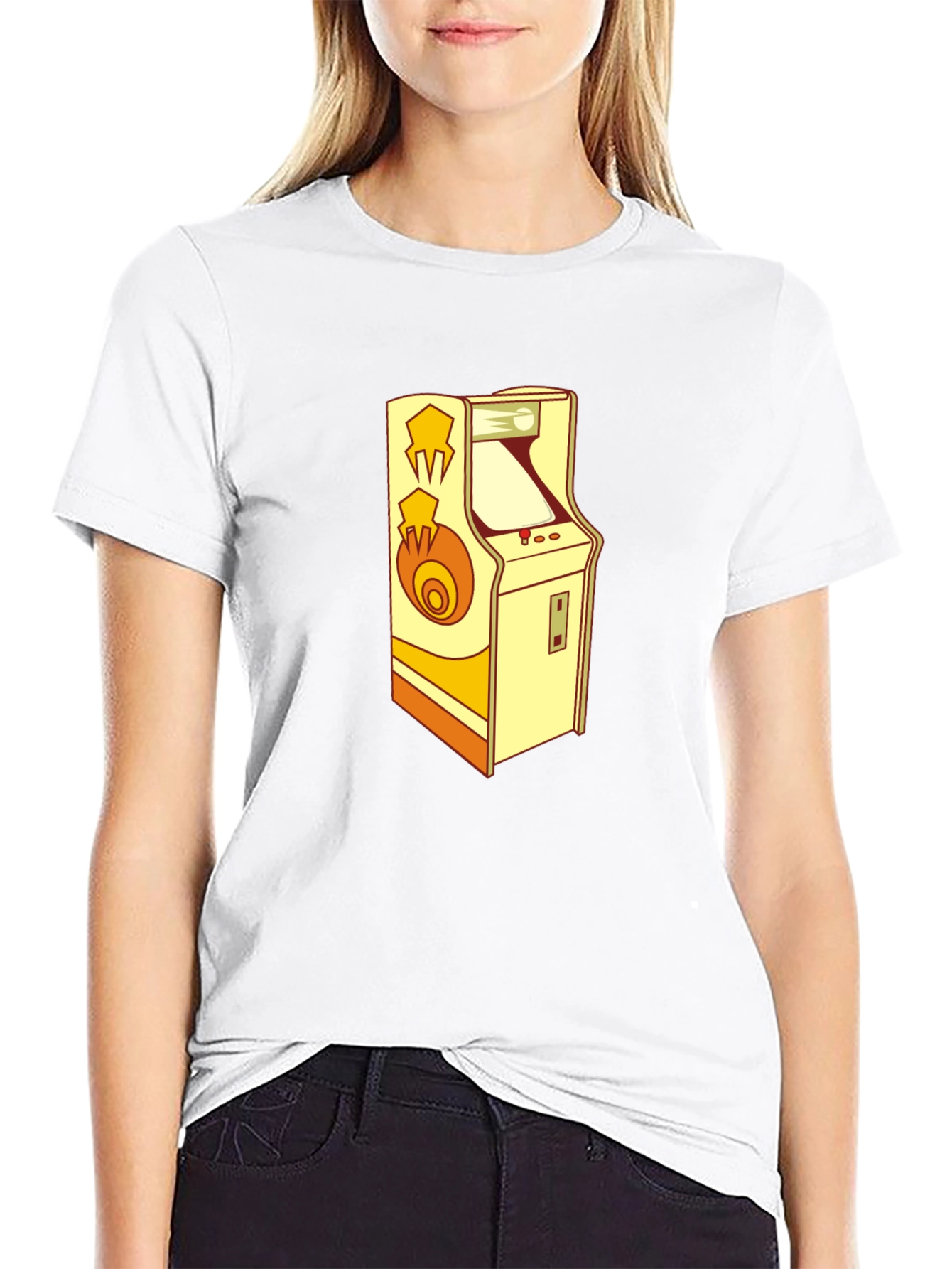 Retro Arcade Game Black T-Shirt - Classic Gamer Style