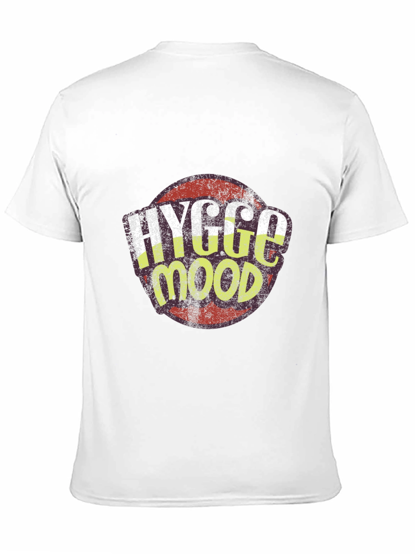 Hygge Mood Graphic Tee - Black Crew Neck Shirt