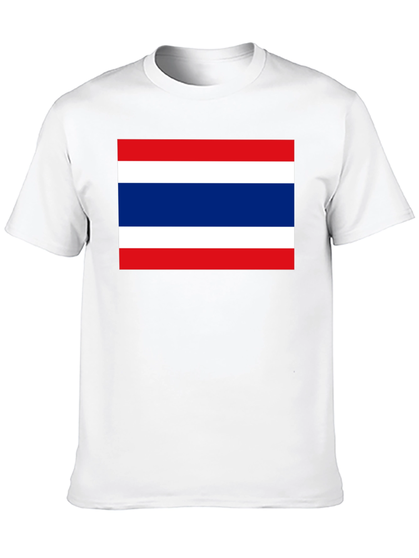 Thailand Flag Graphic T-Shirt - Black Cotton Tee