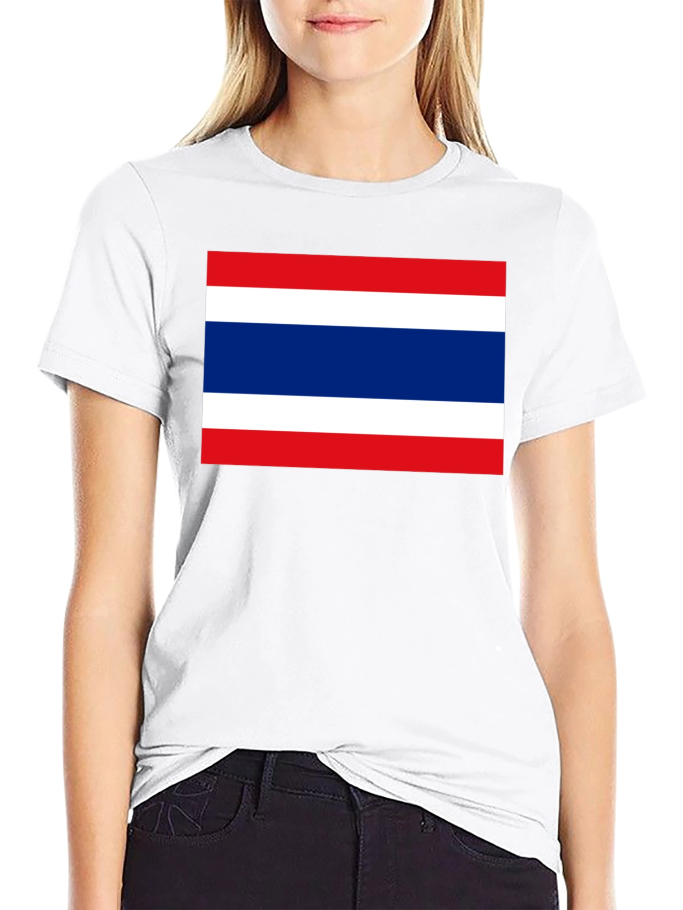 Thailand Flag Graphic T-Shirt - Black Cotton Tee