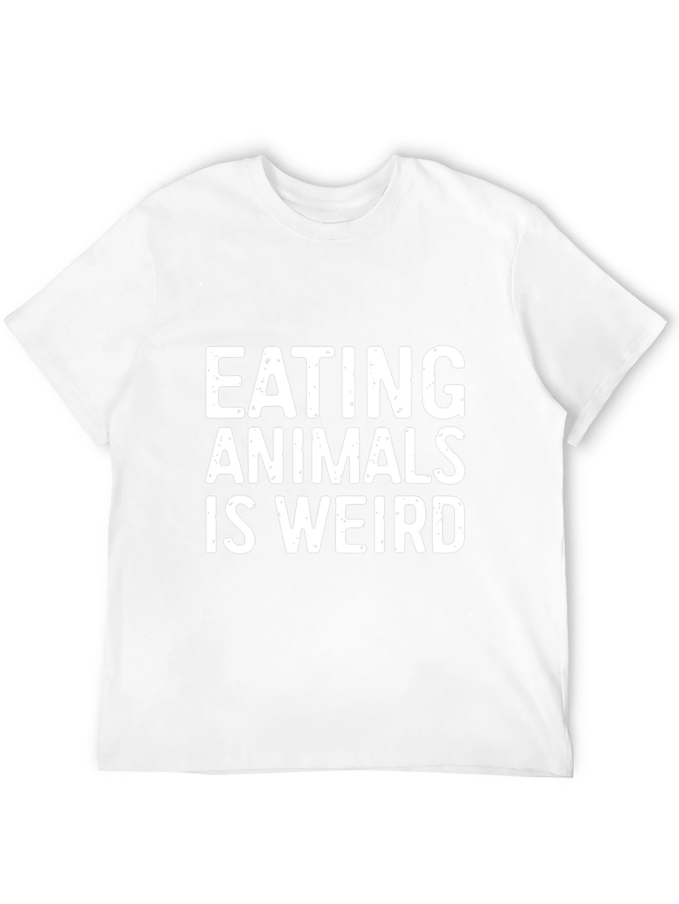 Eating Animals is Weird Graphic T-Shirt - Black