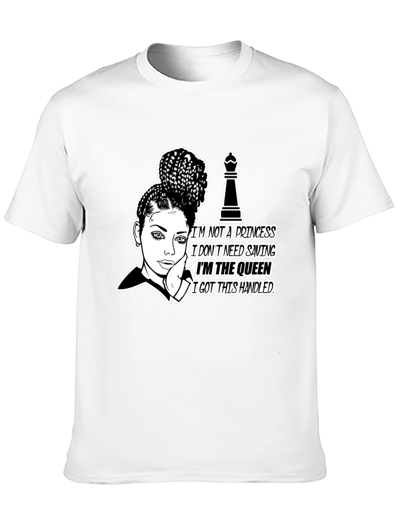 Queen Graphic Tee - Empowering Chess Queen