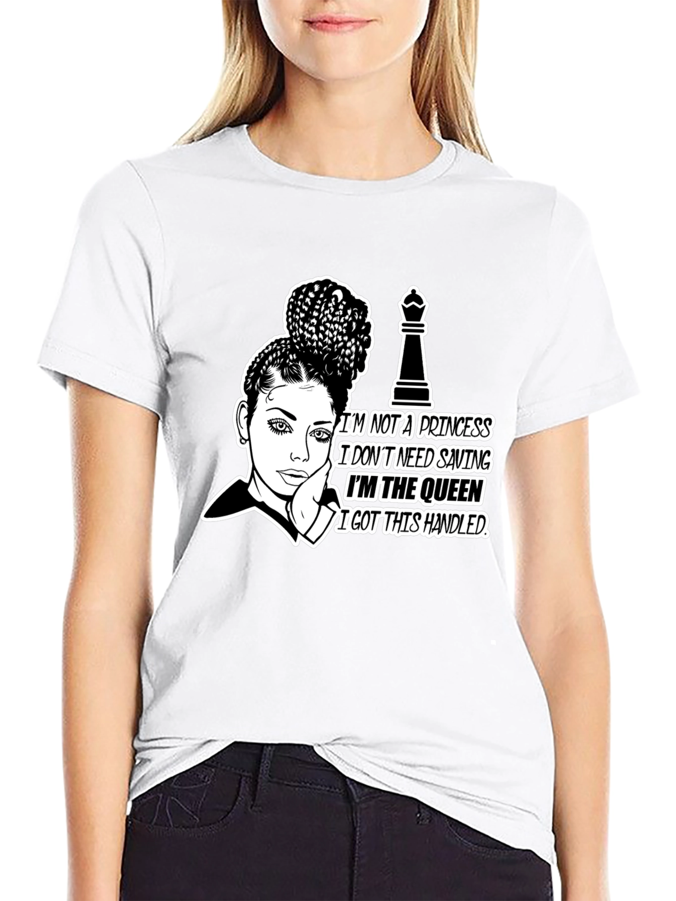 Queen Graphic Tee - Empowering Chess Queen