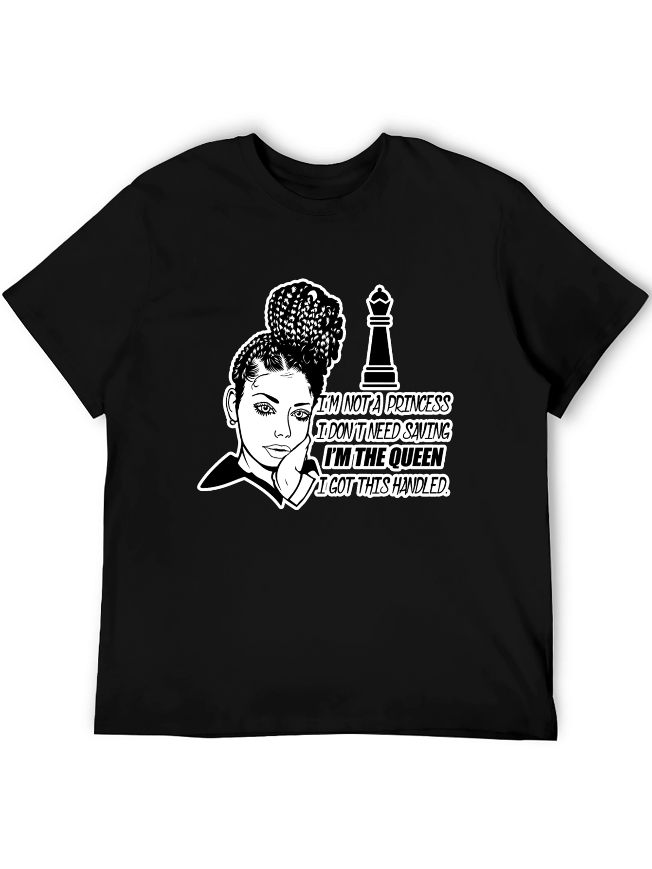Queen Graphic Tee - Empowering Chess Queen