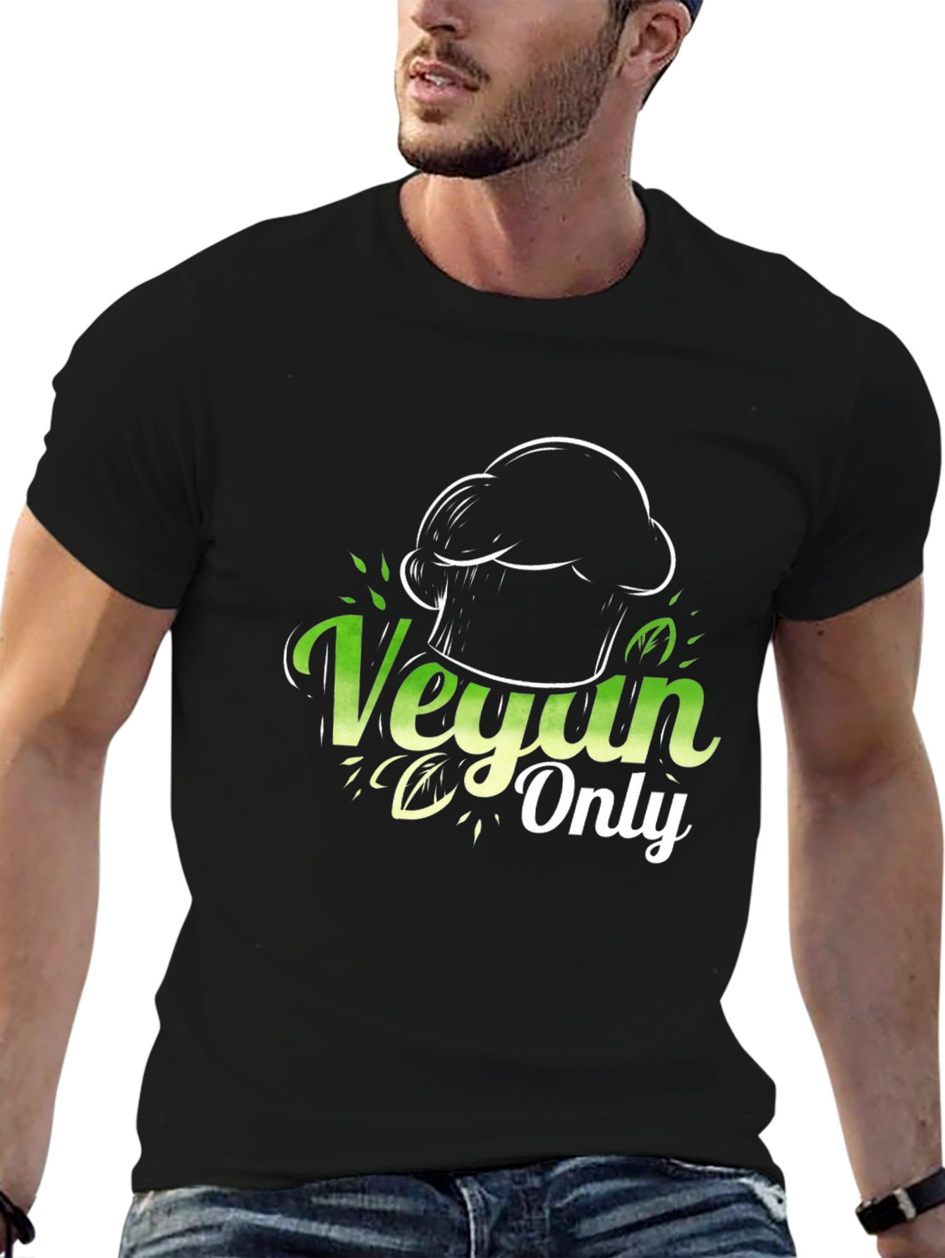 Vegan Only Chef T-Shirt - Stylish & Comfortable