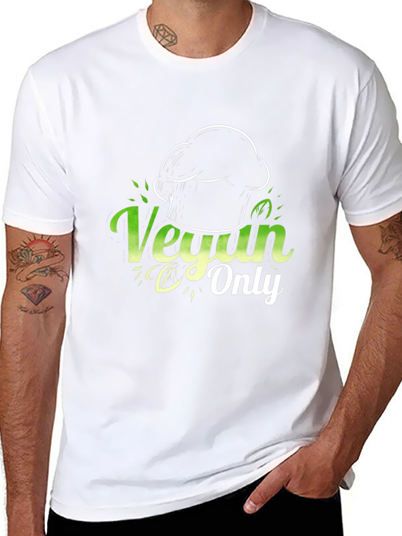 Vegan Only Chef T-Shirt - Stylish & Comfortable