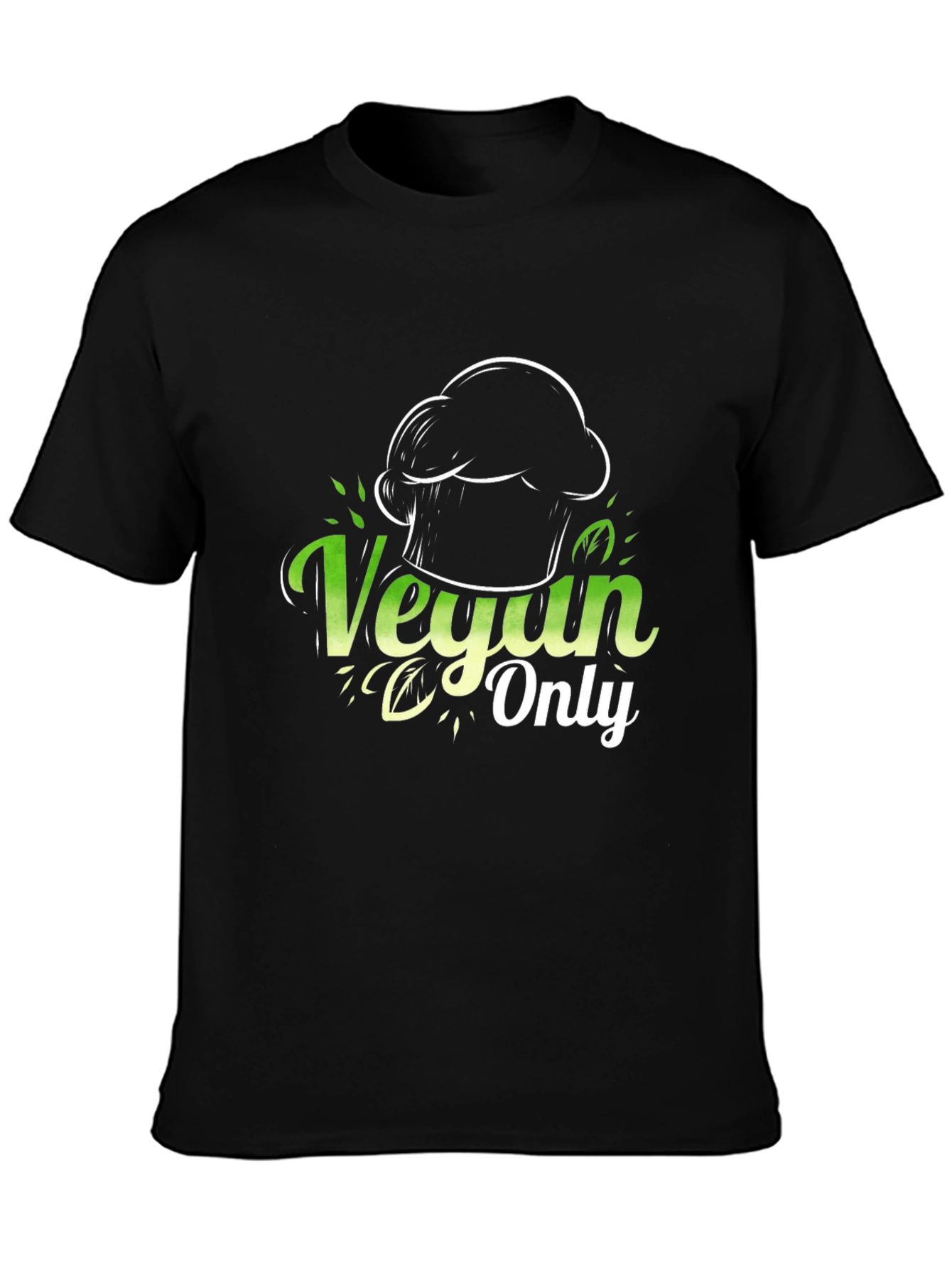 Vegan Only Chef T-Shirt - Stylish & Comfortable