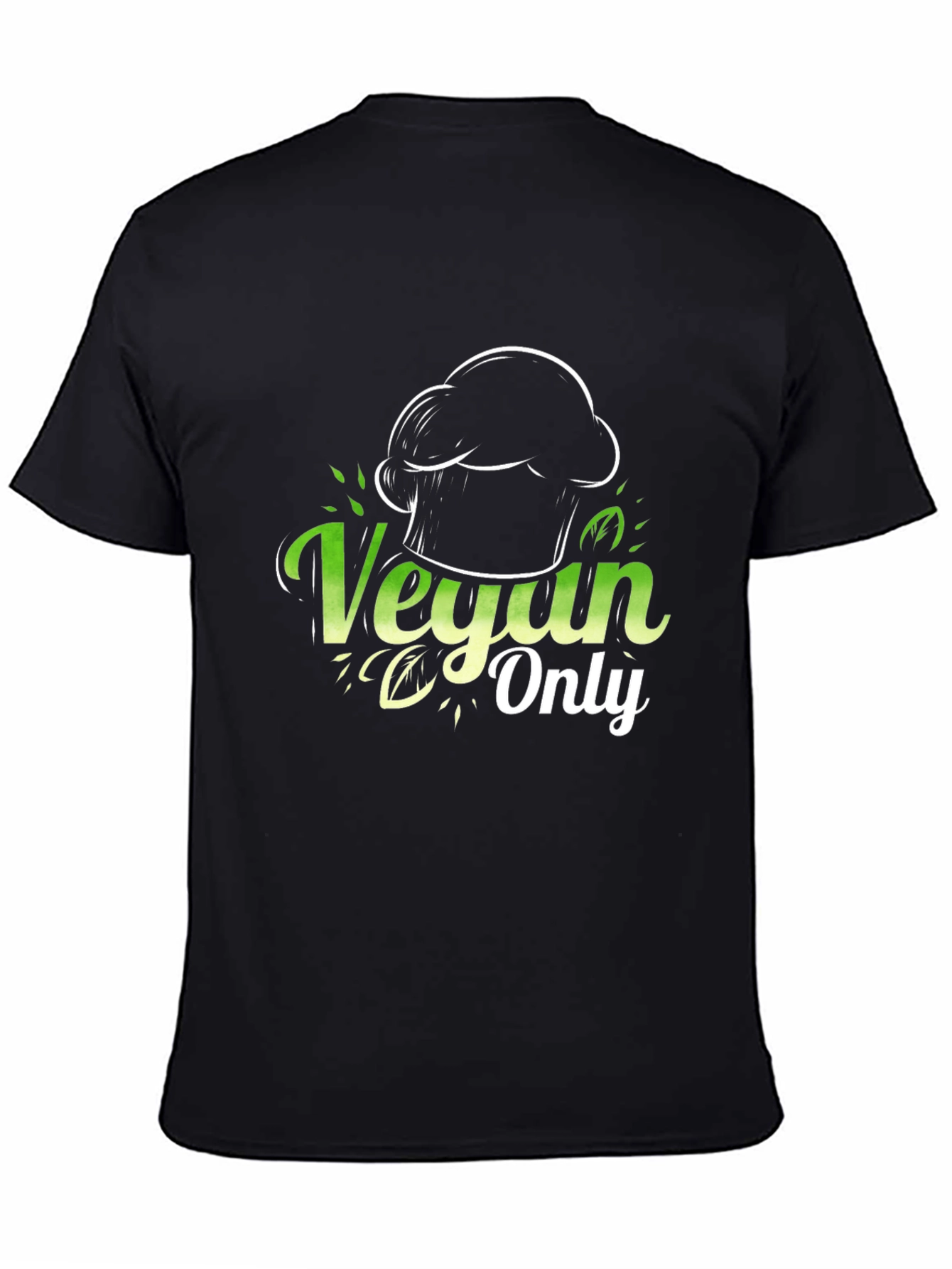 Vegan Only Chef T-Shirt - Stylish & Comfortable
