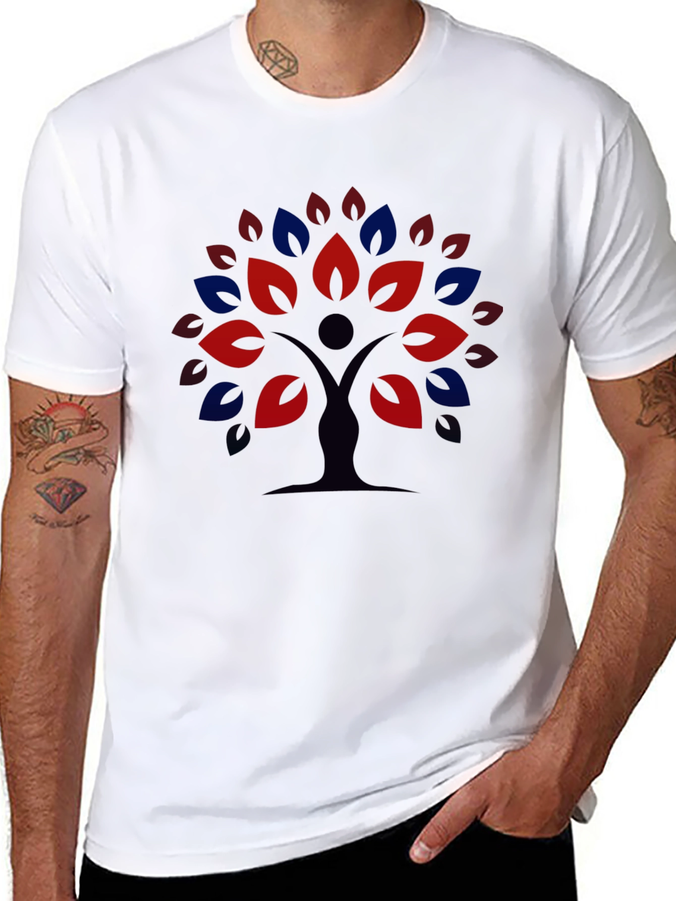 Nature Tree Graphic Tee - Black Unisex T-Shirt