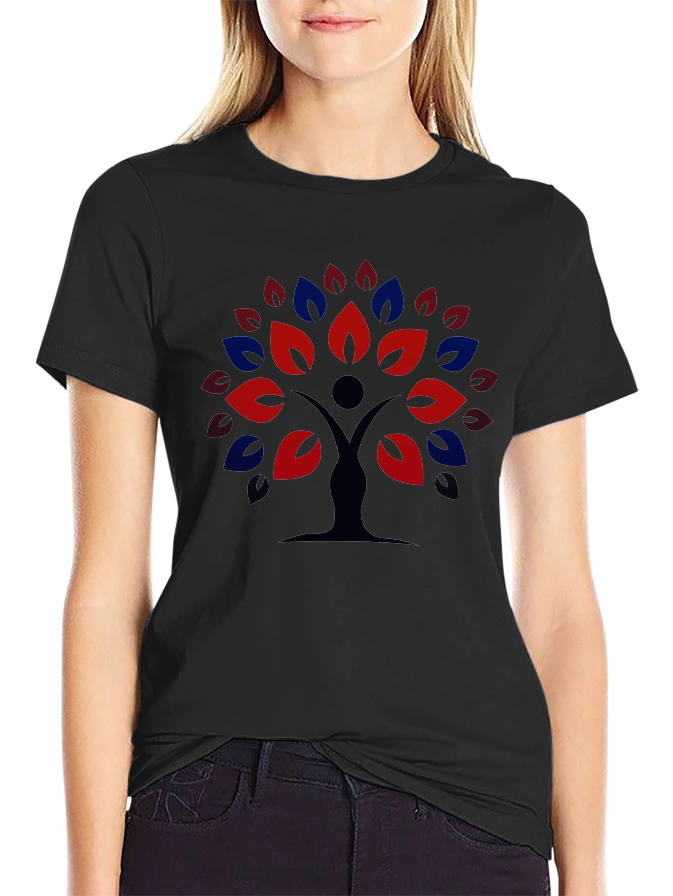 Nature Tree Graphic Tee - Black Unisex T-Shirt
