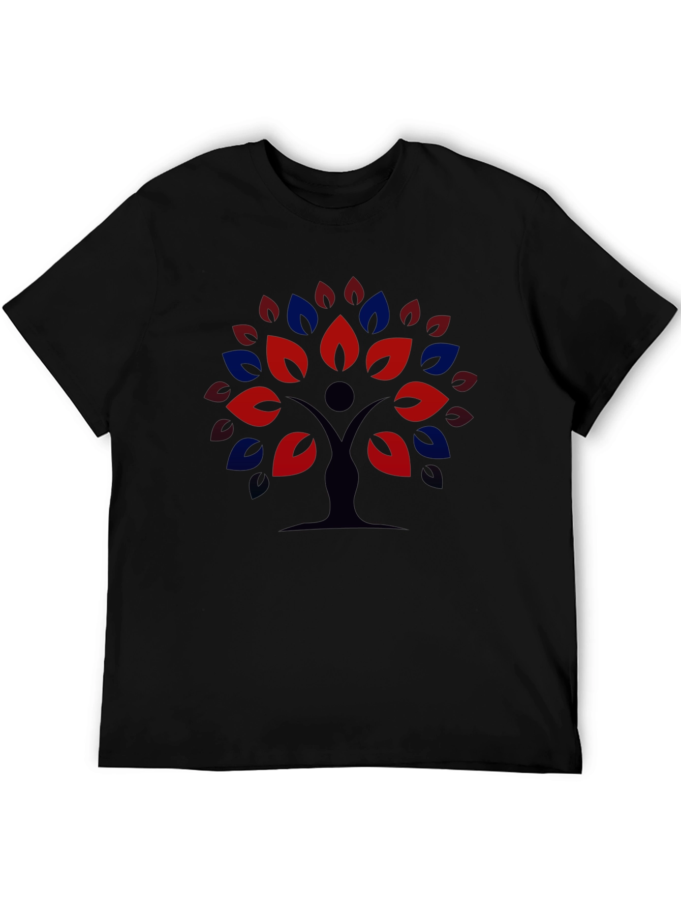 Nature Tree Graphic Tee - Black Unisex T-Shirt