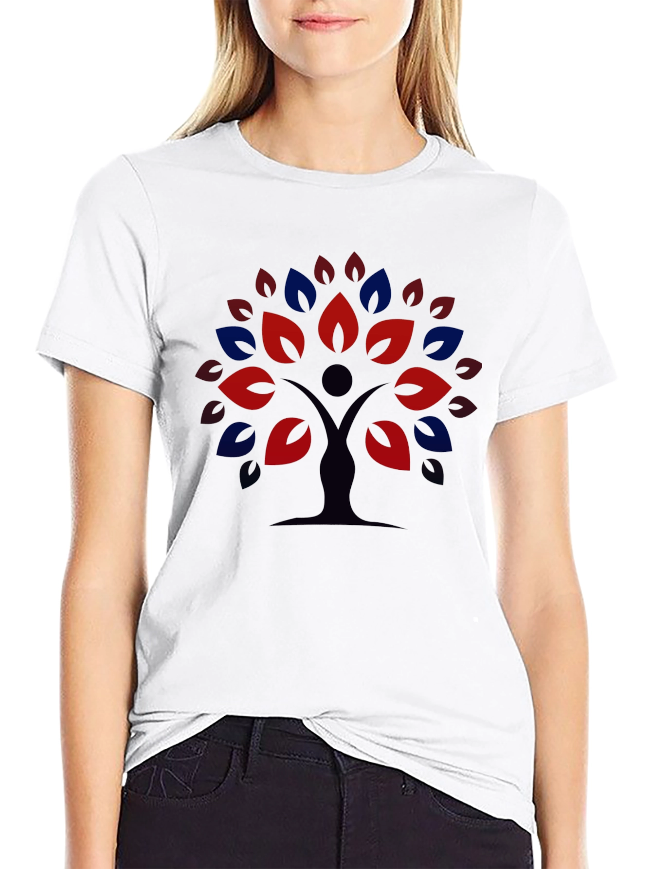 Nature Tree Graphic Tee - Black Unisex T-Shirt