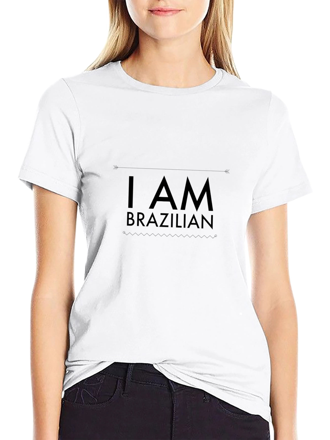 I AM BRAZILIAN Graphic Print Mens T-Shirt