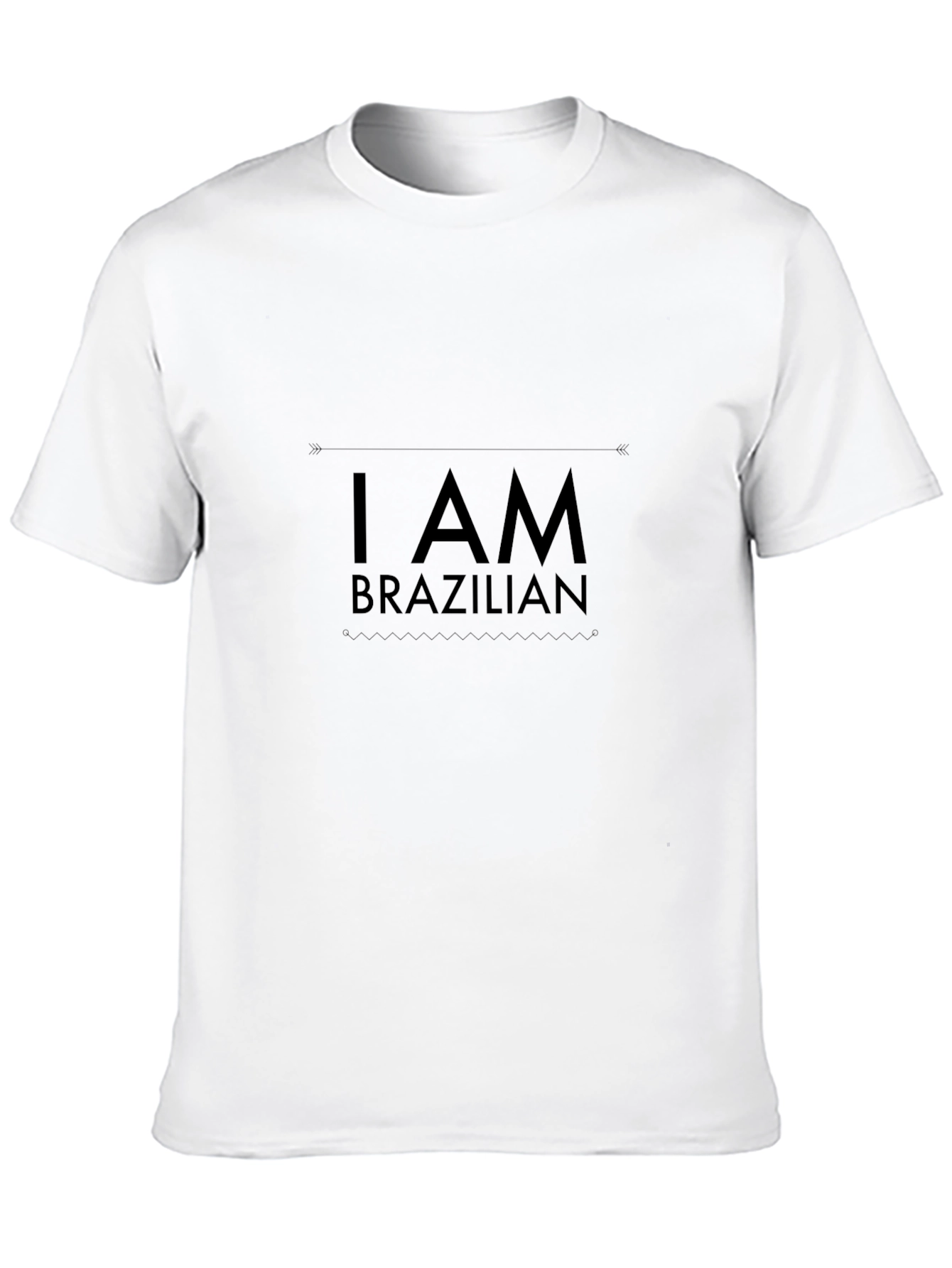I AM BRAZILIAN Graphic Print Mens T-Shirt
