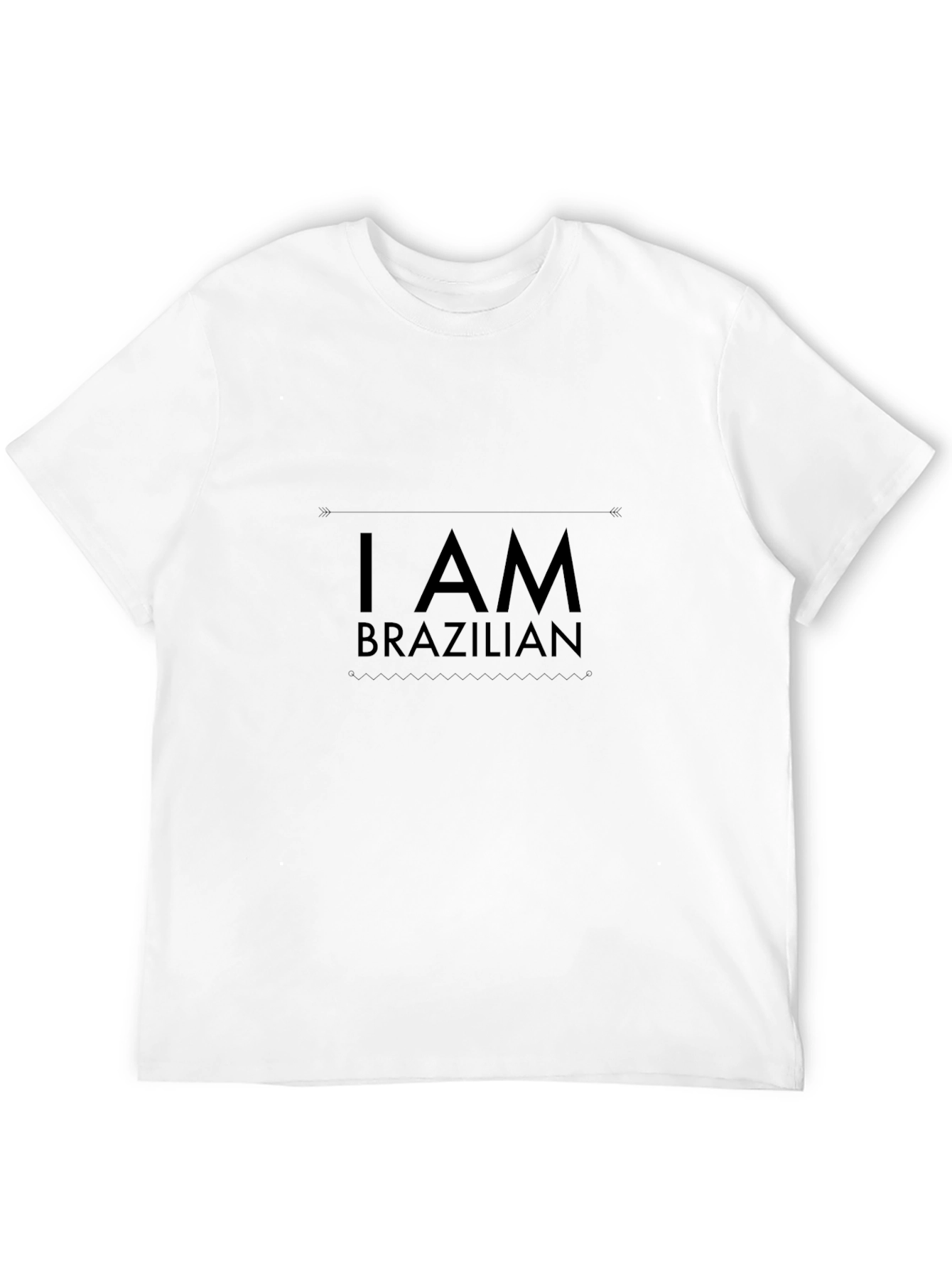 I AM BRAZILIAN Graphic Print Mens T-Shirt