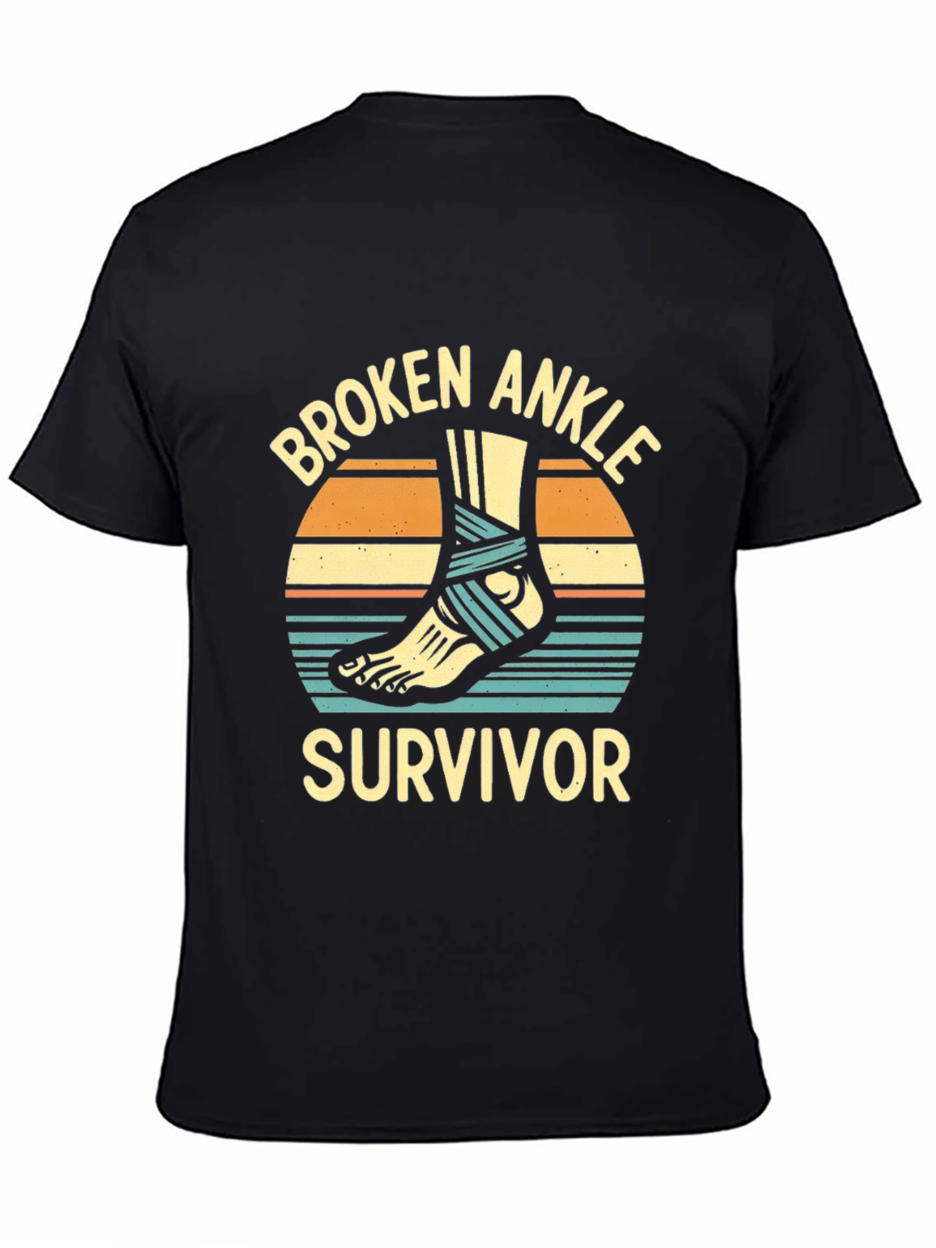 Broken Ankle Survivor Graphic T-Shirt