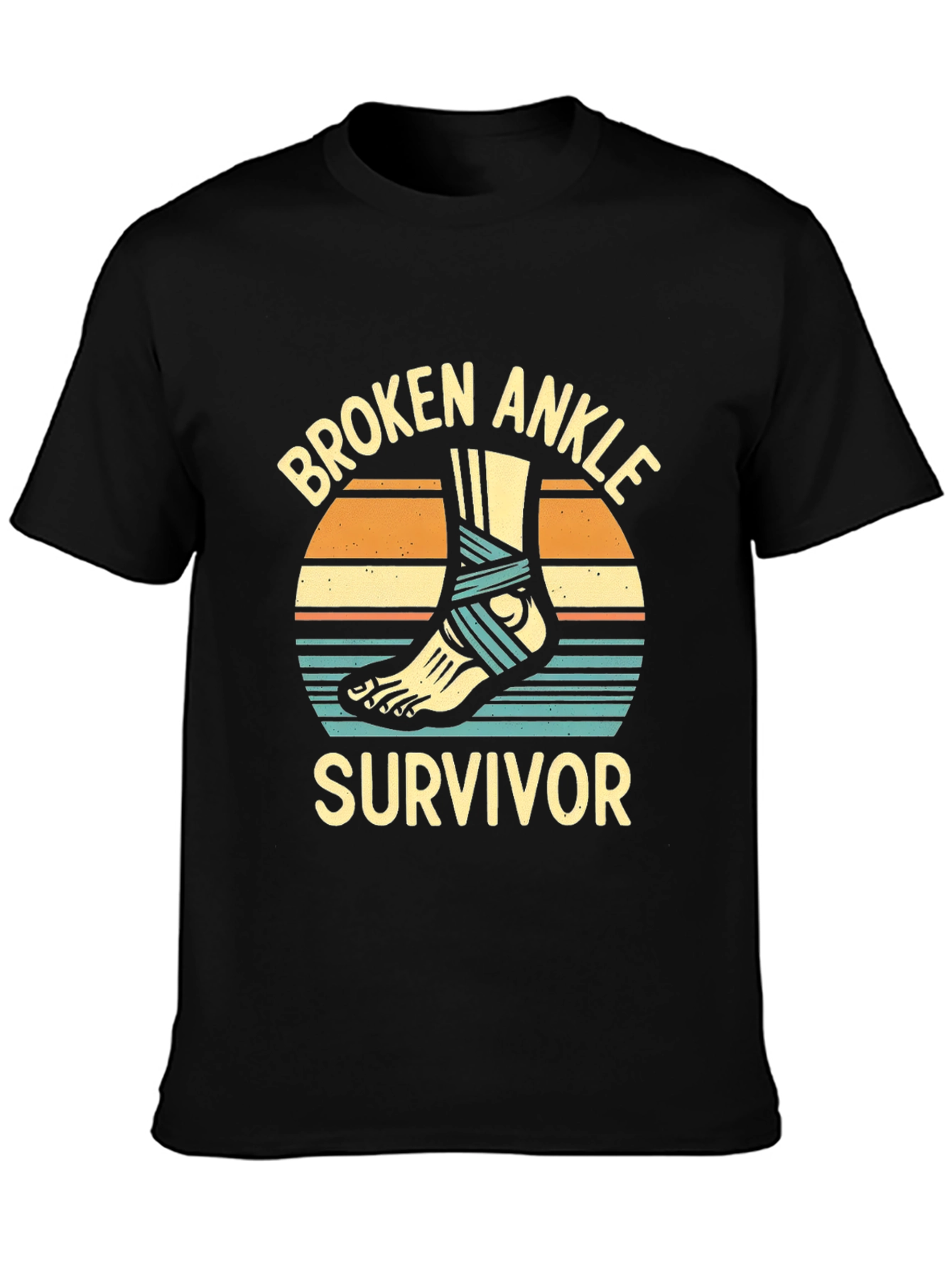 Broken Ankle Survivor Graphic T-Shirt