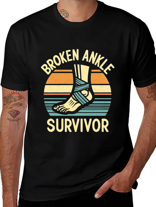 Broken Ankle Survivor Graphic T-Shirt