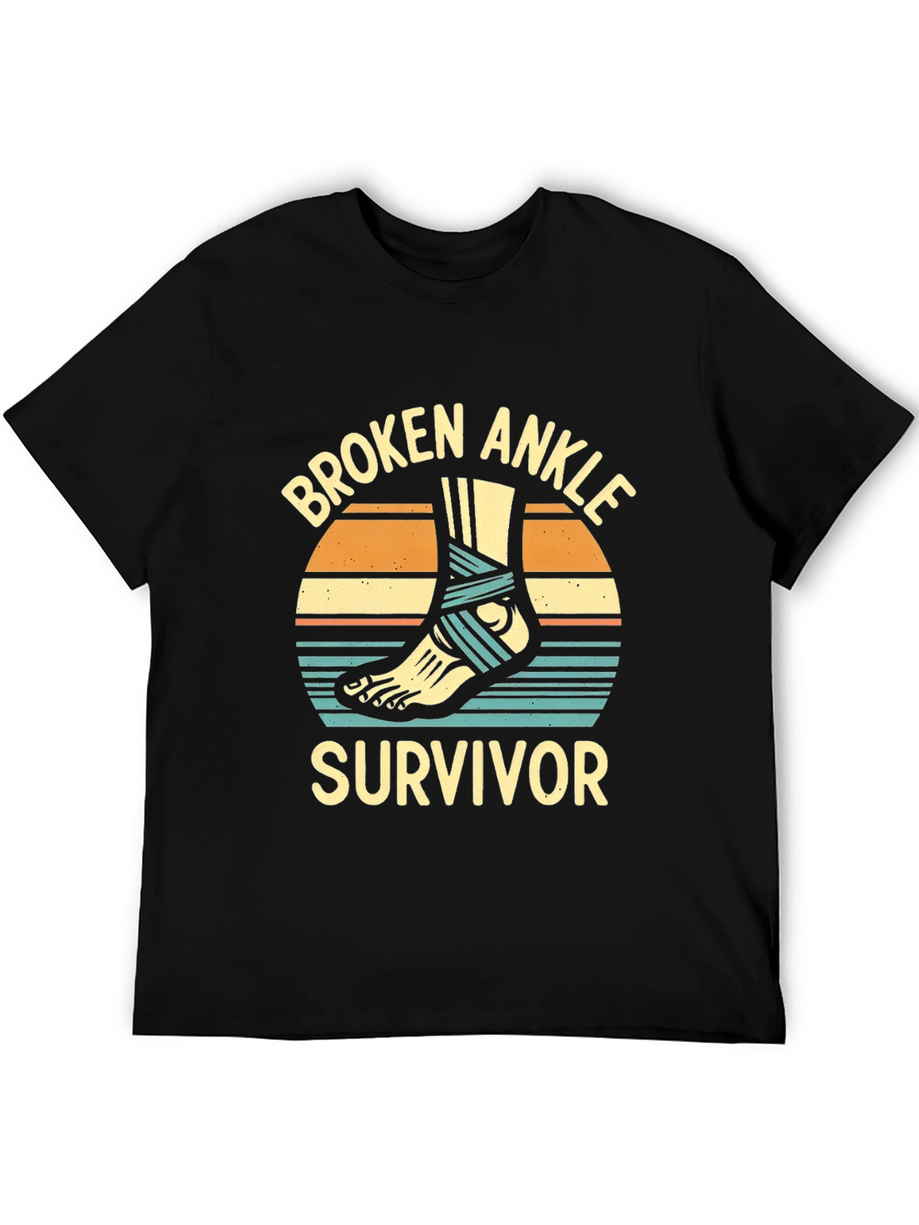 Broken Ankle Survivor Graphic T-Shirt