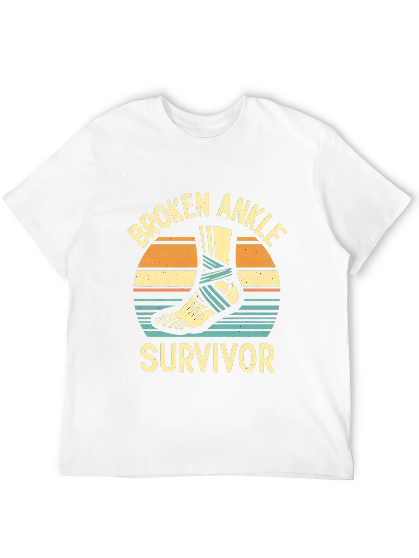 Broken Ankle Survivor Graphic T-Shirt