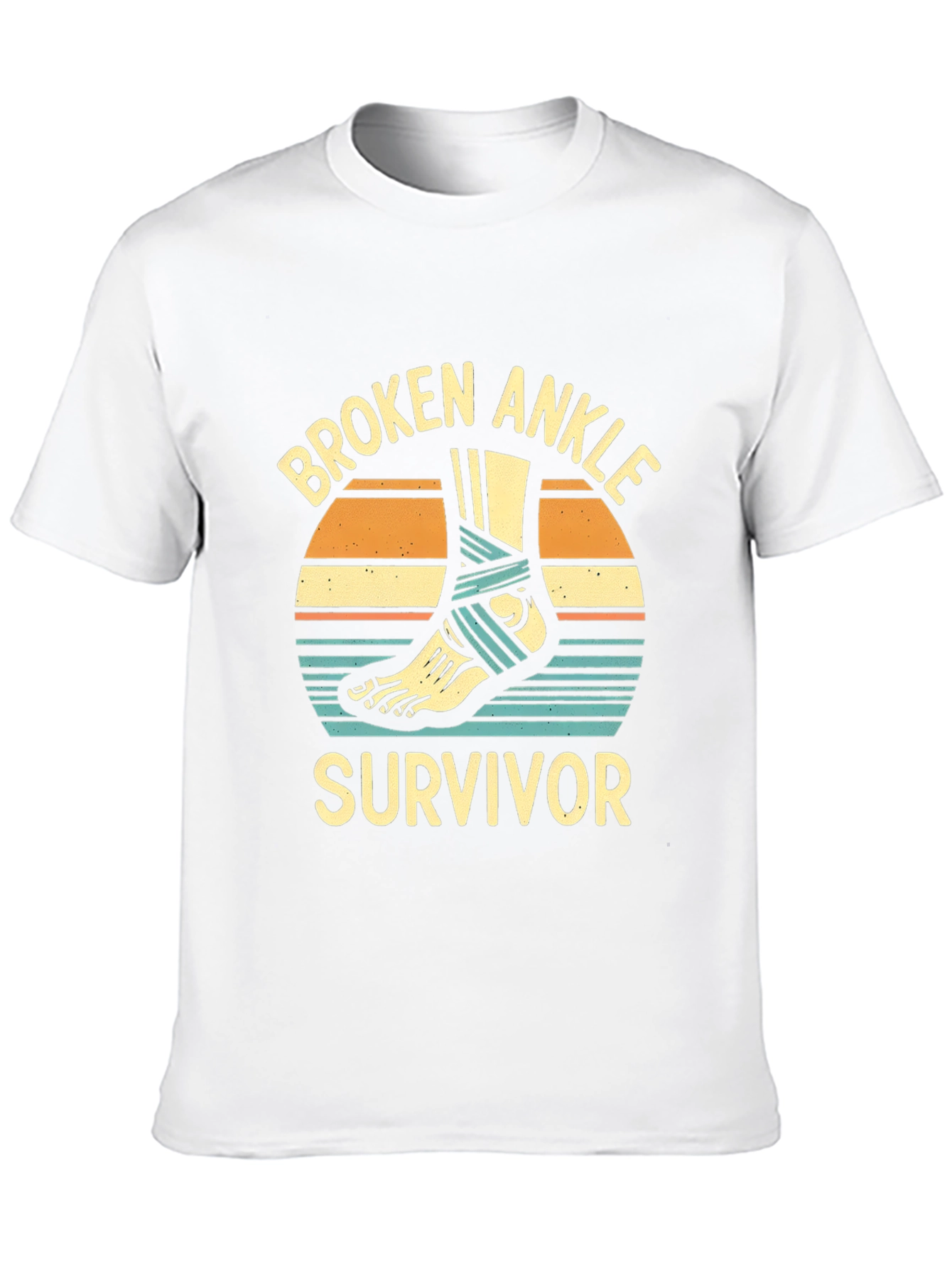 Broken Ankle Survivor Graphic T-Shirt