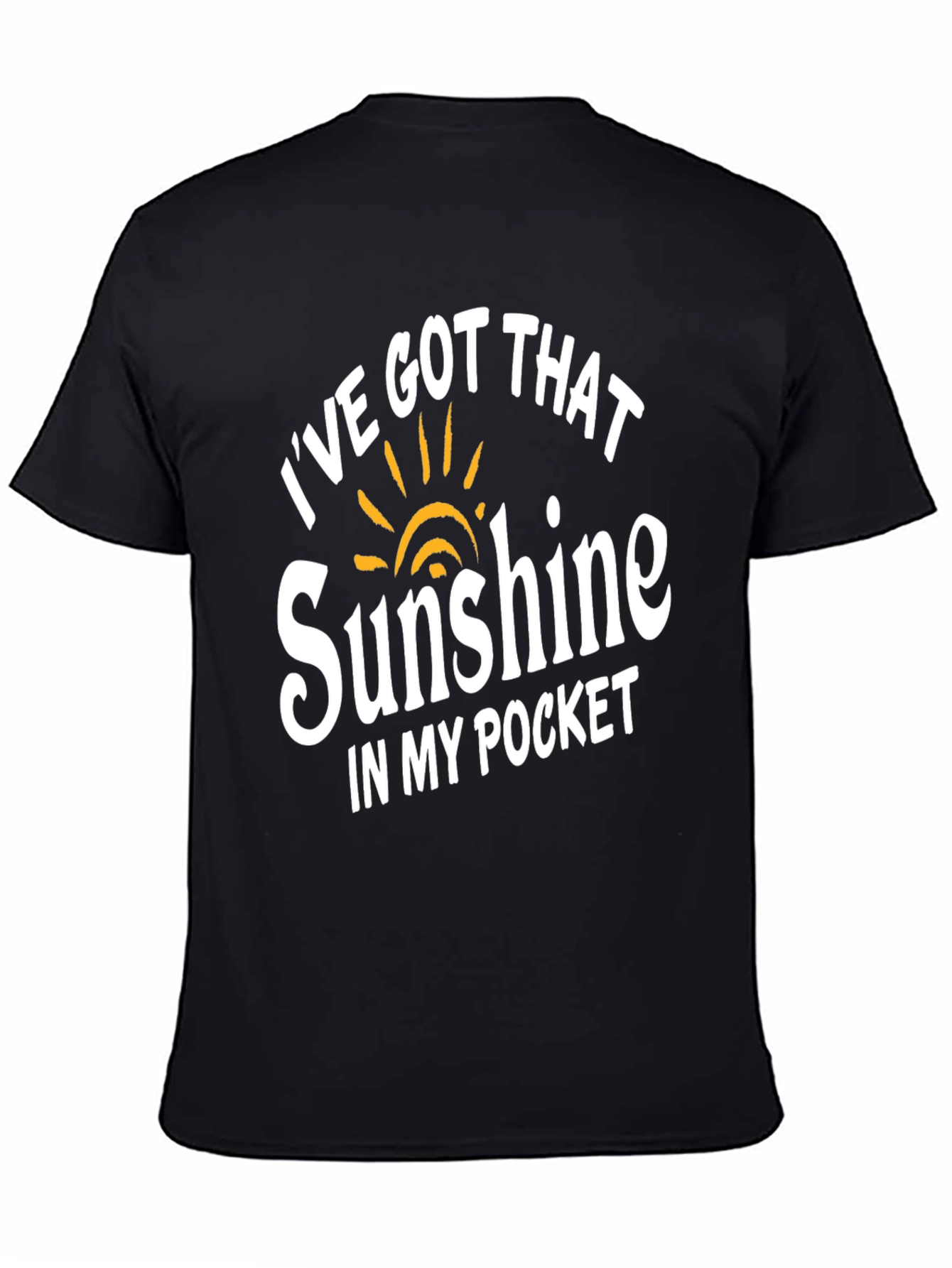 Sunshine in My Pocket Black Graphic T-Shirt