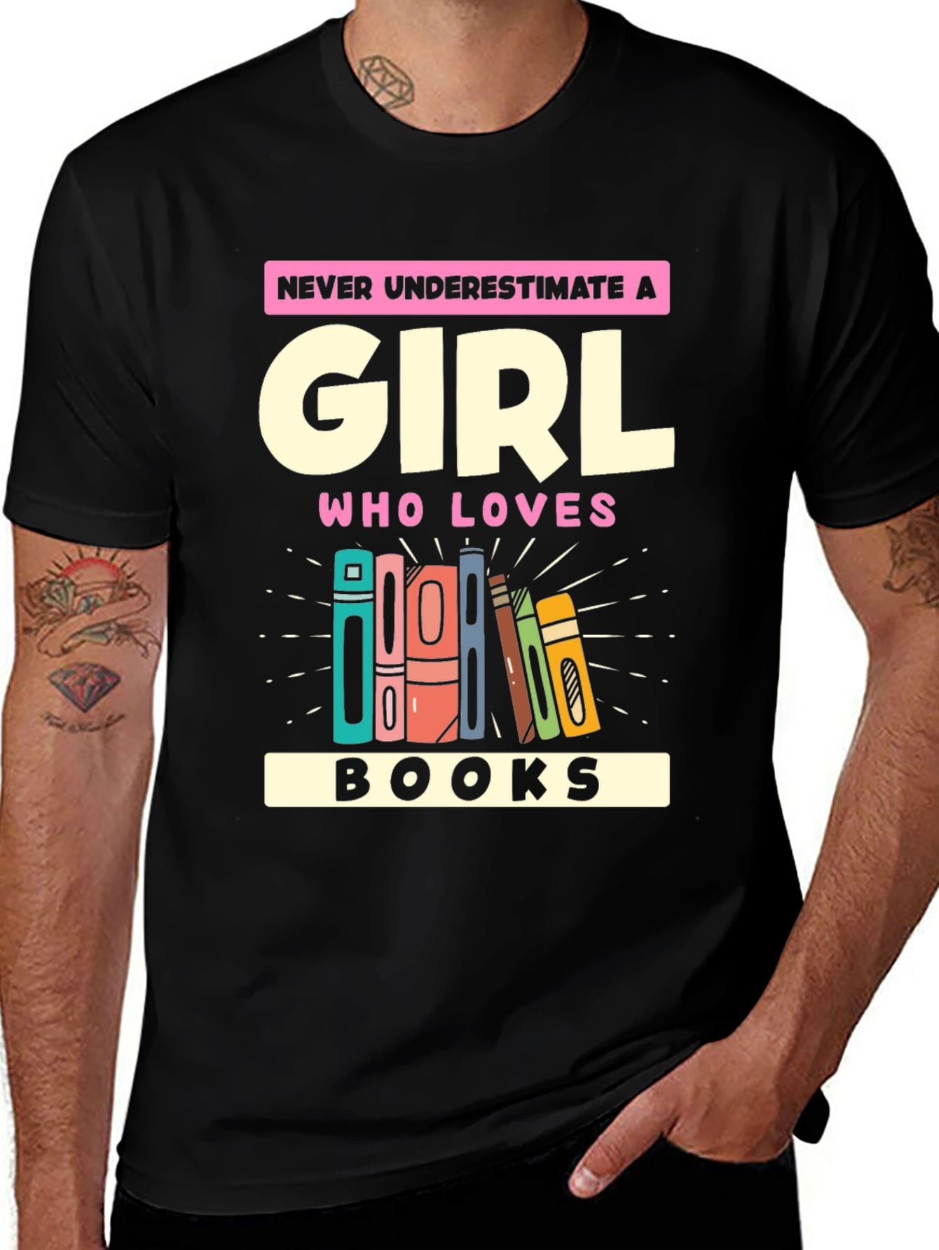 Book Lover Girls T-Shirt