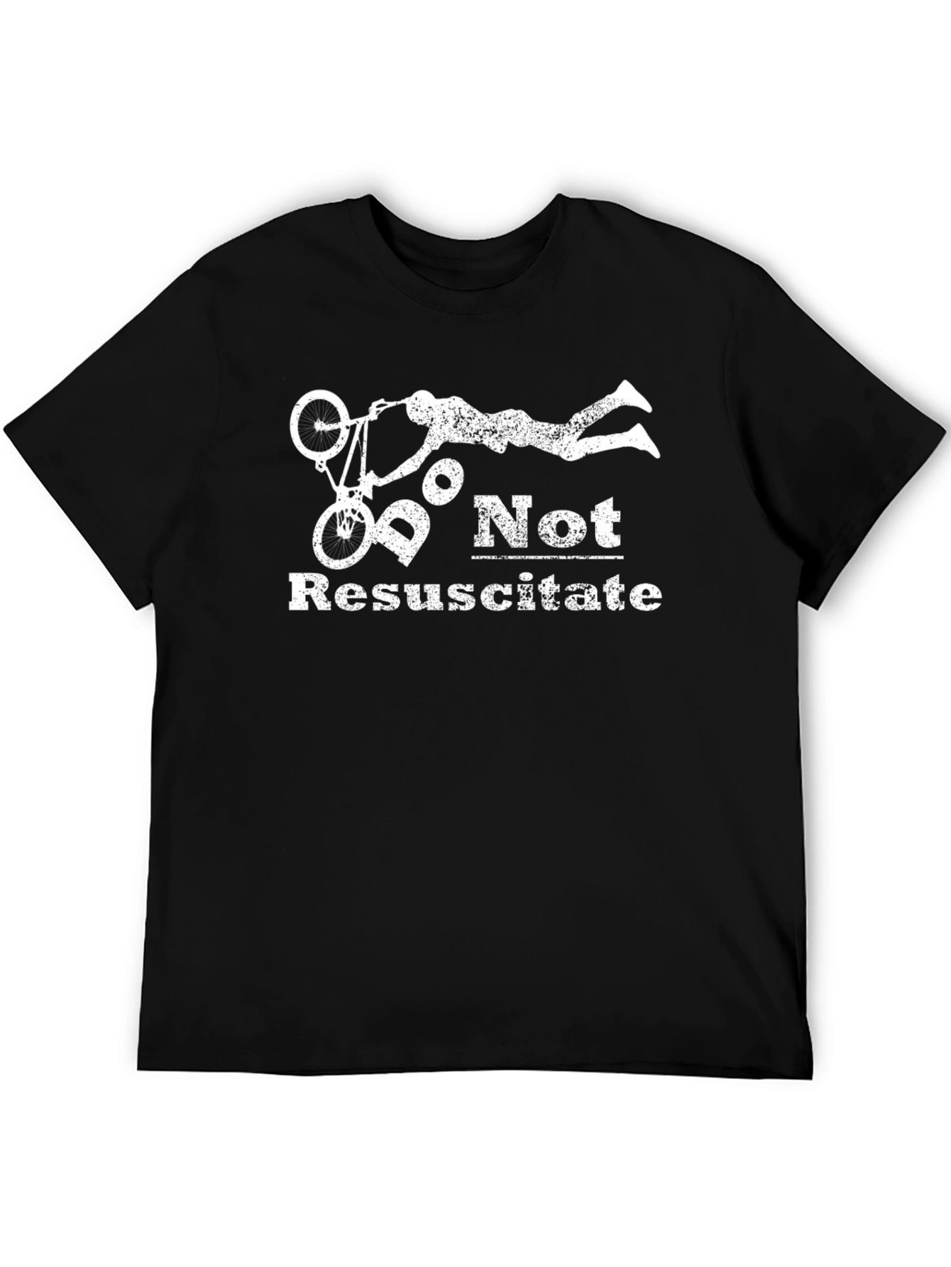 Do Not Resuscitate Funny Bike Crash T-Shirt
