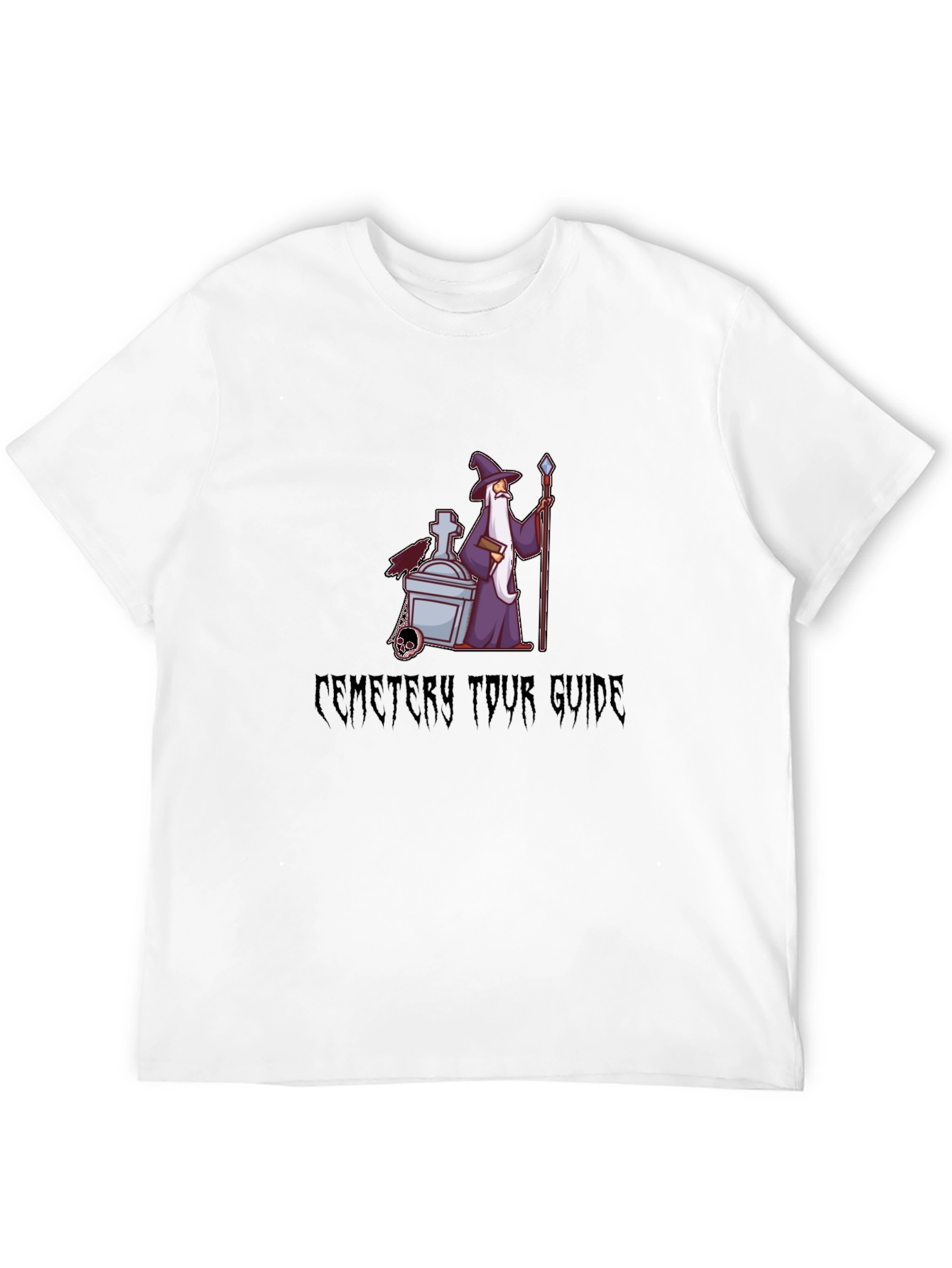 Cemetery Tour Guide Black T-Shirt