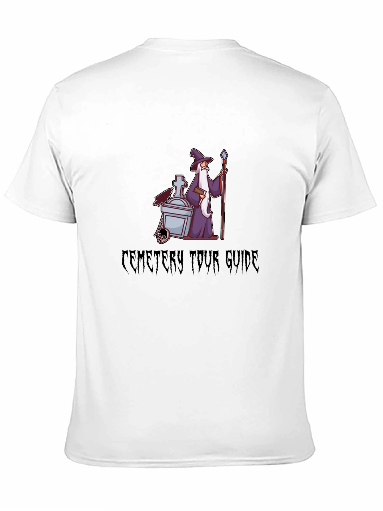Cemetery Tour Guide Black T-Shirt