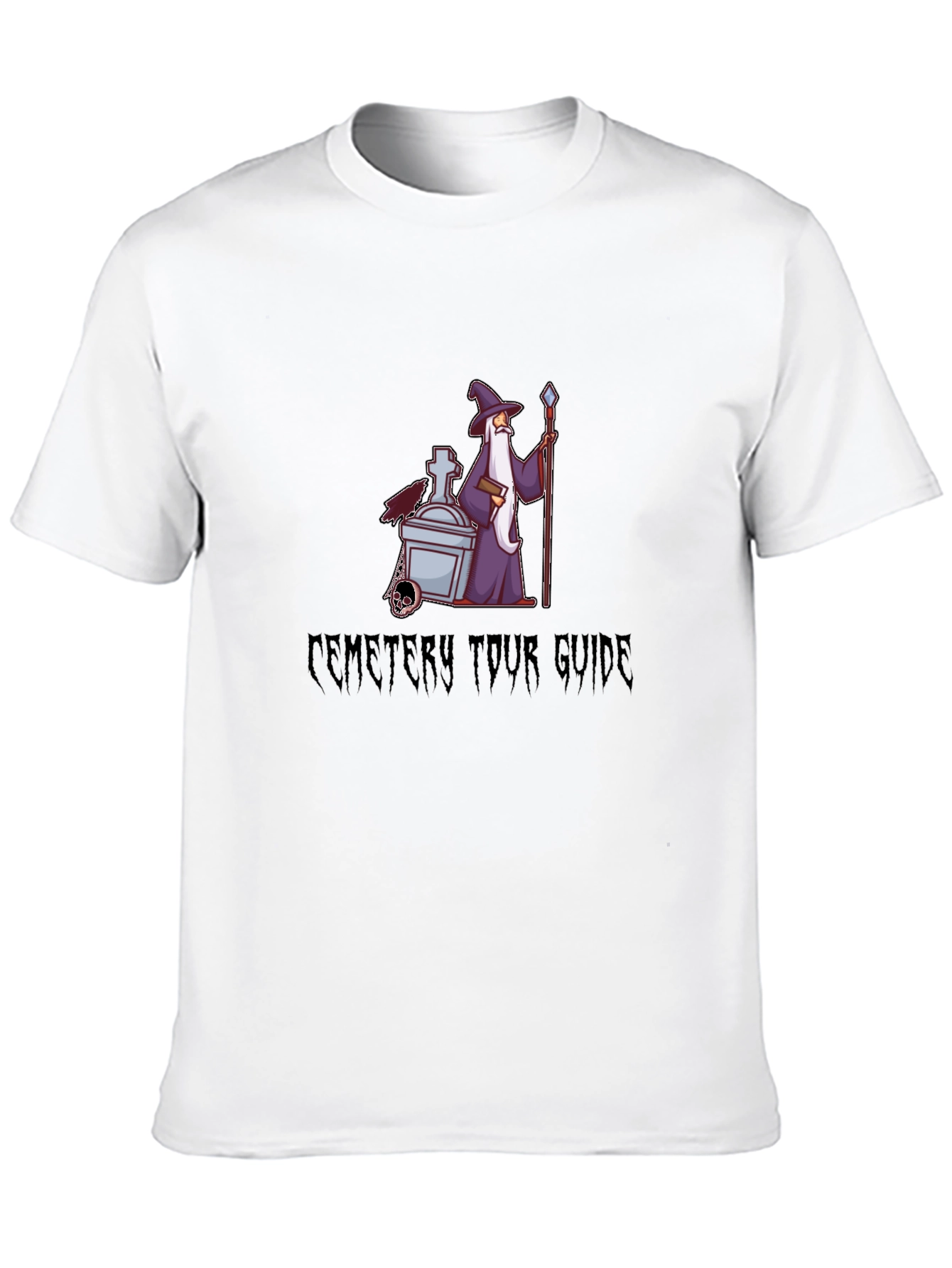 Cemetery Tour Guide Black T-Shirt