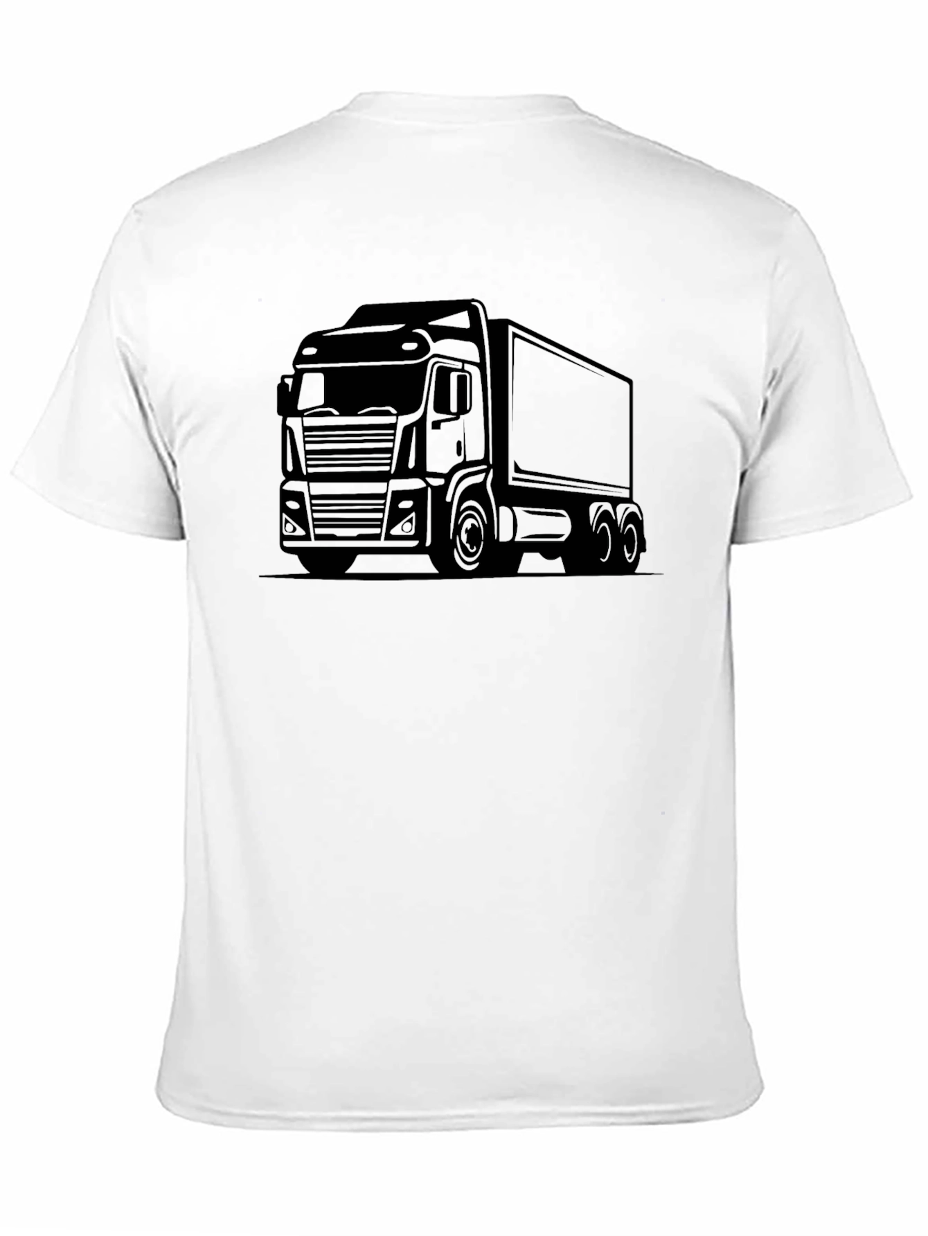 Truck Graphic Tee - Classic Black Trucker Shirt