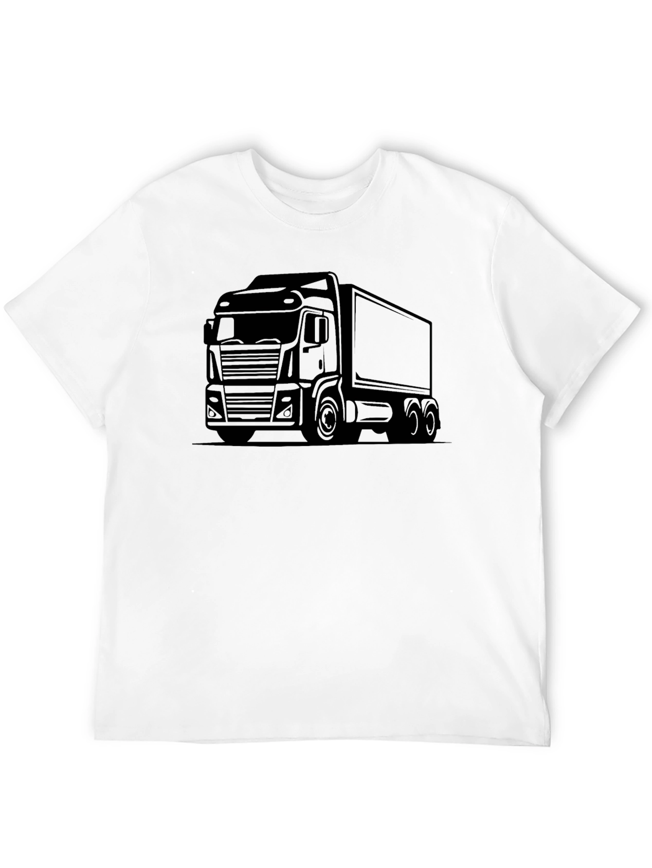 Truck Graphic Tee - Classic Black Trucker Shirt