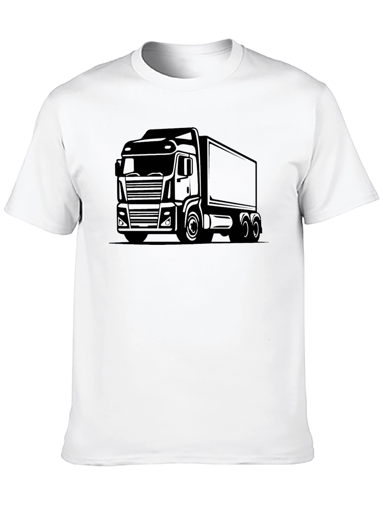 Truck Graphic Tee - Classic Black Trucker Shirt