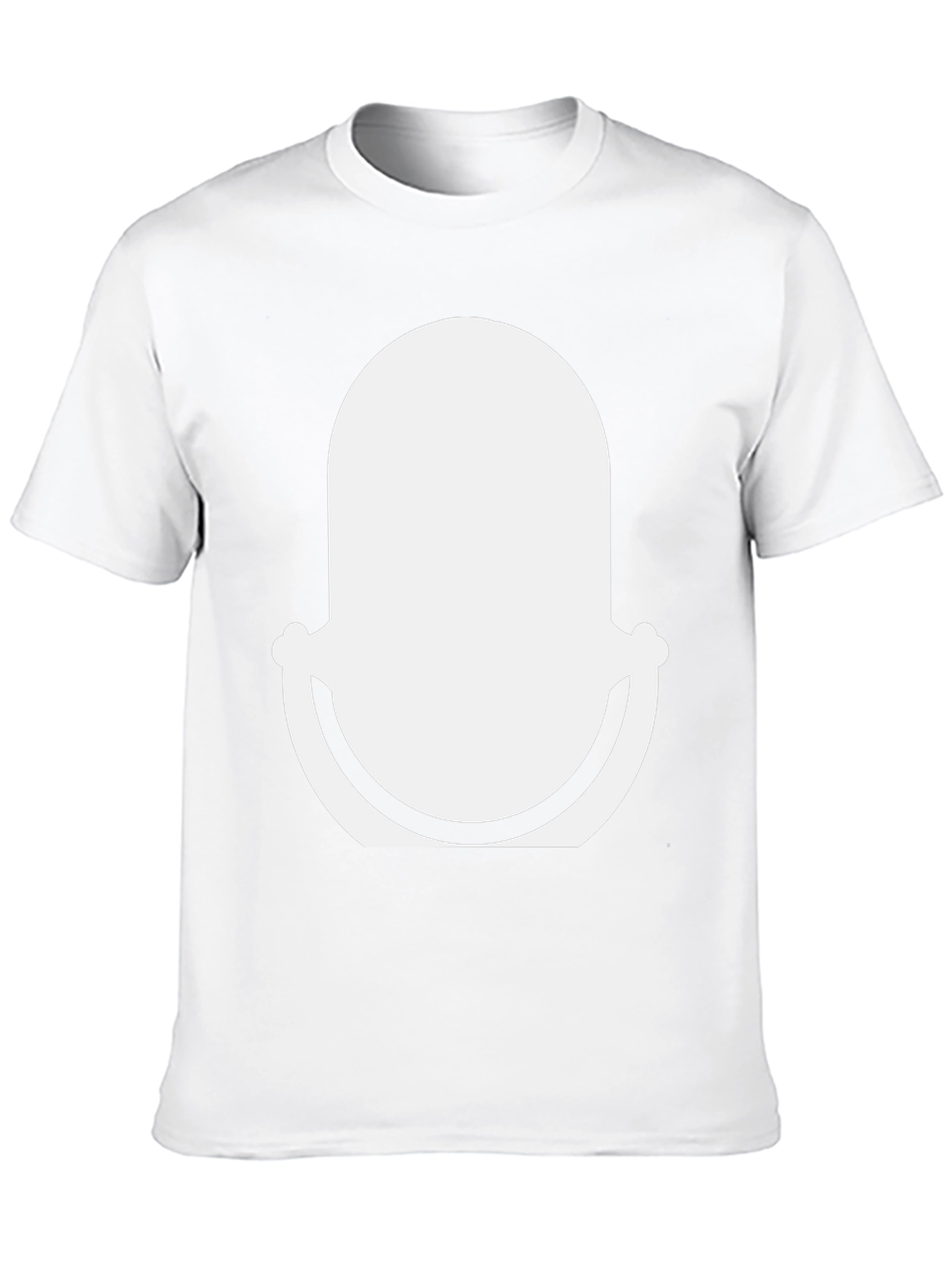 Black T-Shirt with Abstract White Graphic Design