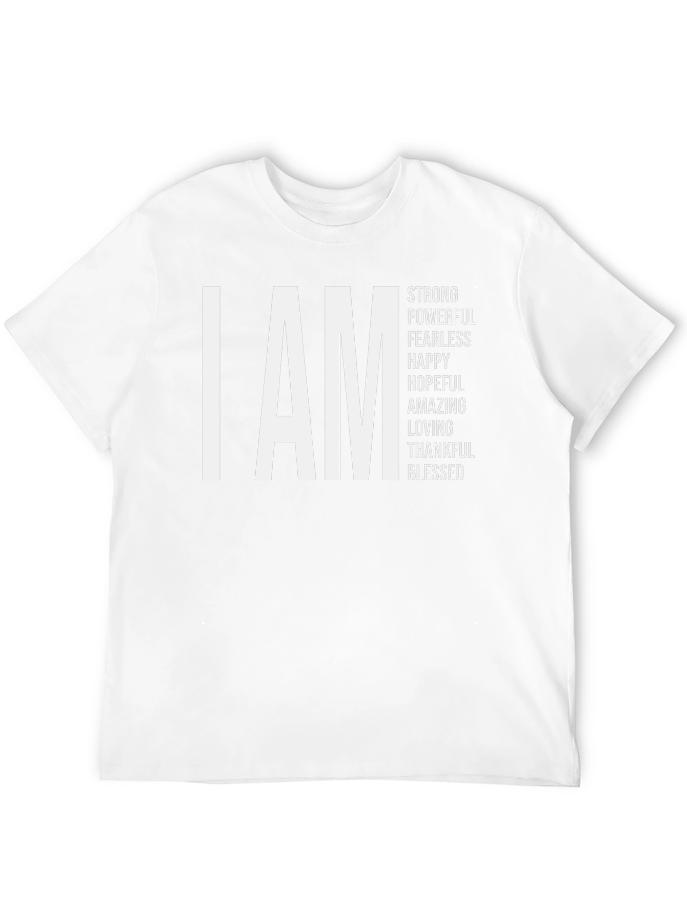 I AM Strong Black Graphic Tee