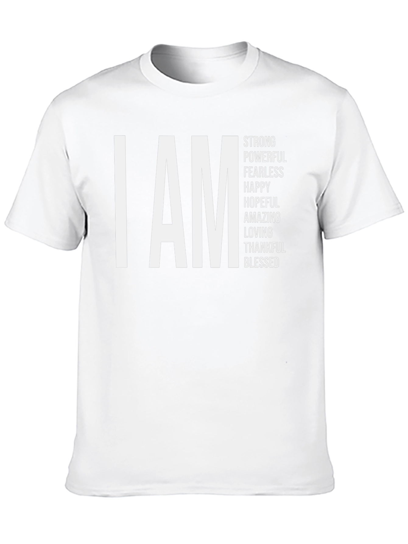 I AM Strong Black Graphic Tee