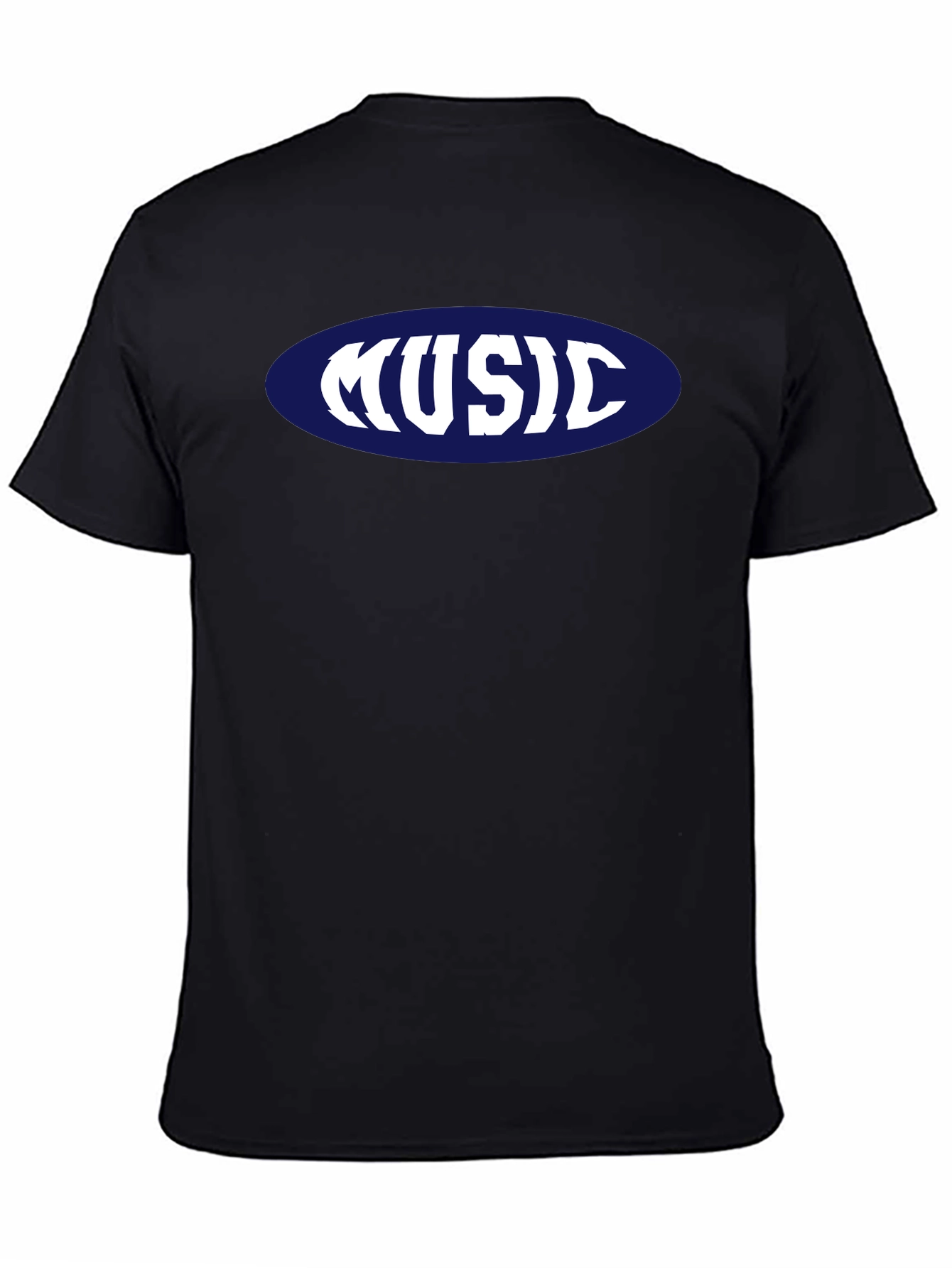 Music T-Shirt - Retro Oval Design